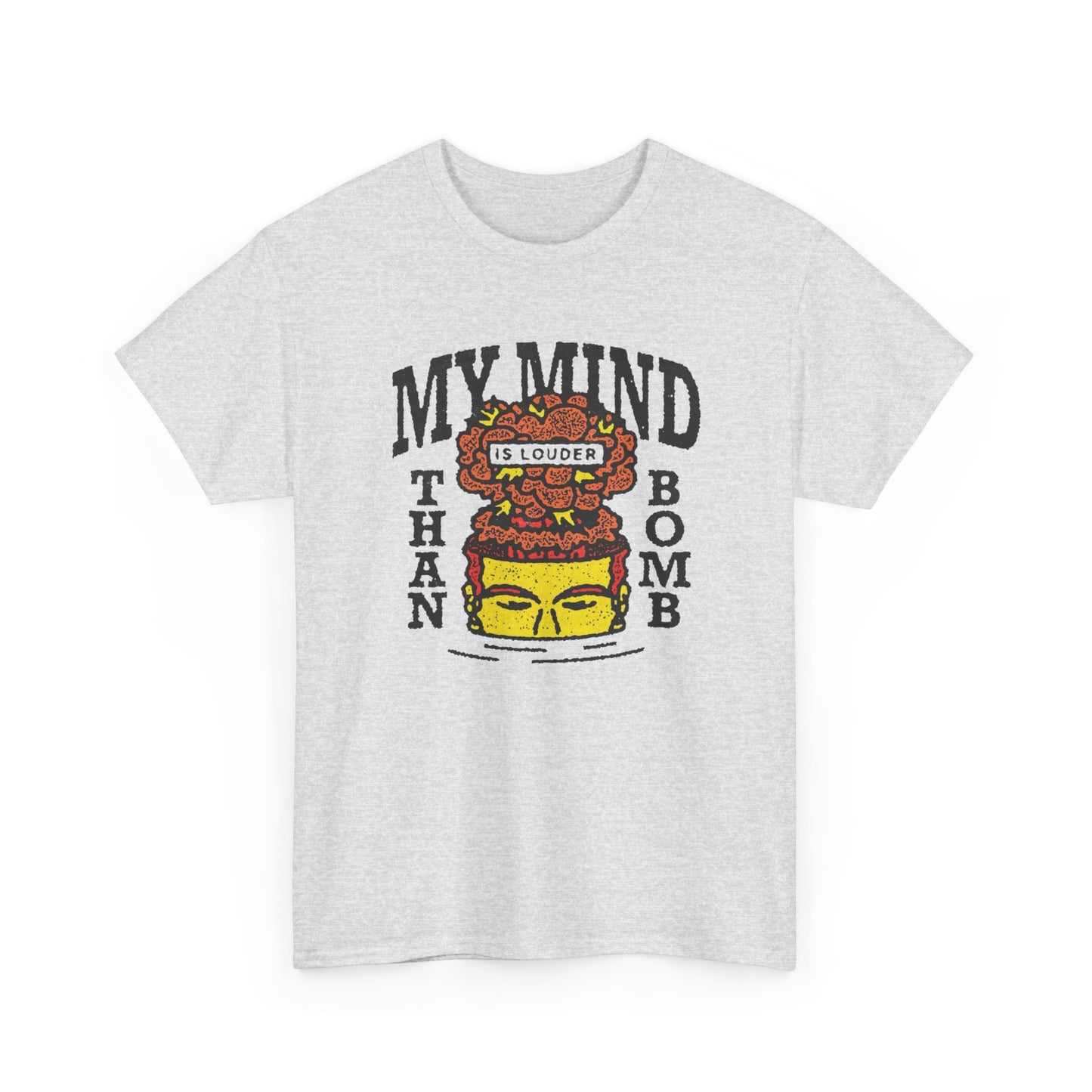 Loud Mind Graphic T Shirt ADULT NEW Unisex Heavy Cotton Tee