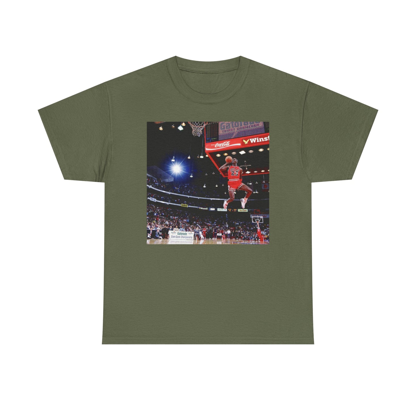 Michael Jordan Graphic T Shirt Retro Dunk Contest Unisex Heavy Cotton Tee