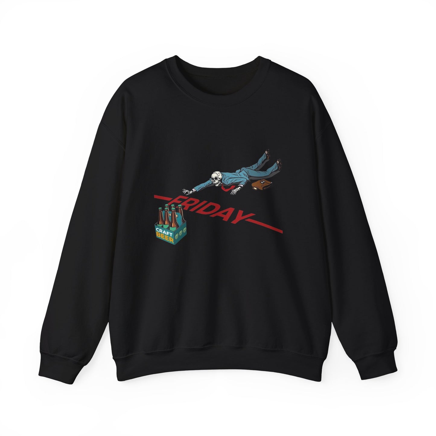 Friday Beers Funny Sweater NEW Unisex Heavy Blend™ Crewneck Sweatshirt