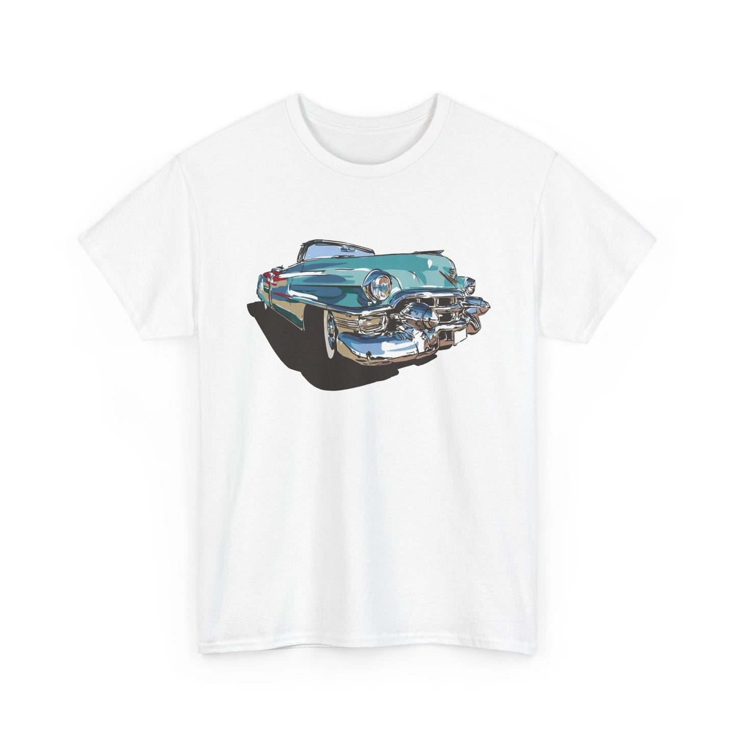 50's Caddy Retro Classic Cars Graphic T Shirt NEW Unisex Heavy Cotton Tee