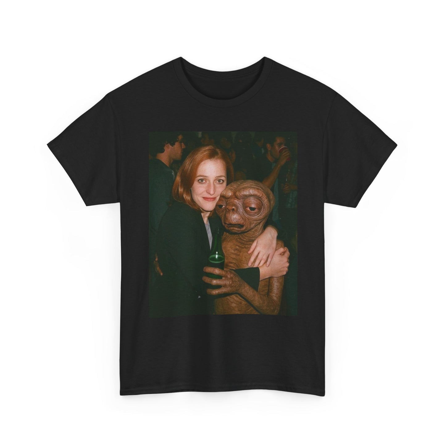 Funny X Files ET Aliens Graphic T Shirt Men's Heavy Cotton Tee