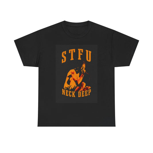 Neck Deep Tshirt Punk Rock Graphic Retro STFU Unisex Heavy Cotton Tee