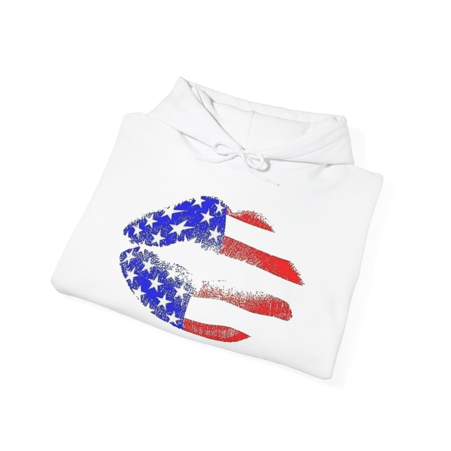 American Flag Lips Hoodie NEW ADULT Unisex Hooded Sweatshirt