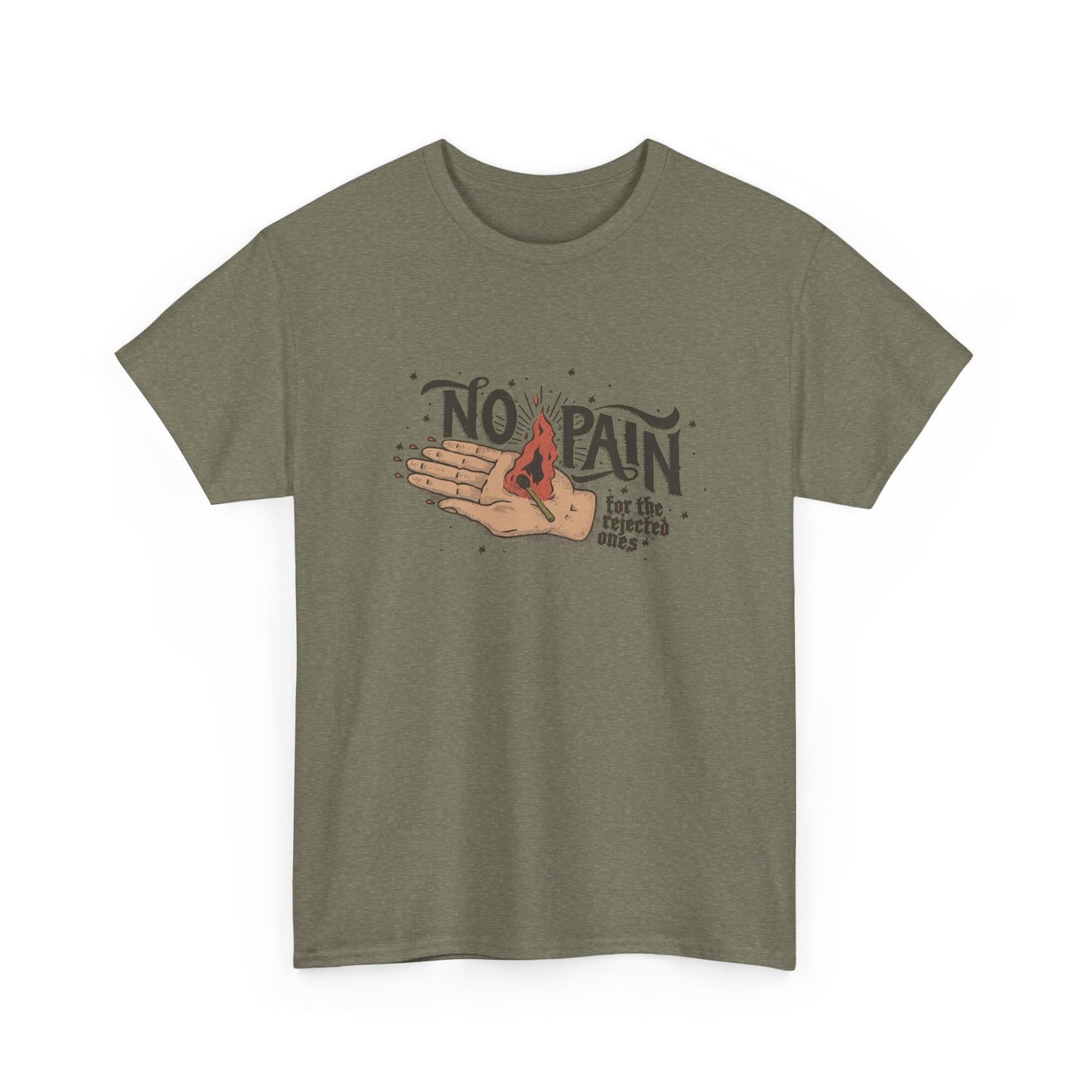 No Pain Graphic T Shirt NEW Vintage Unisex Heavy Cotton Tee