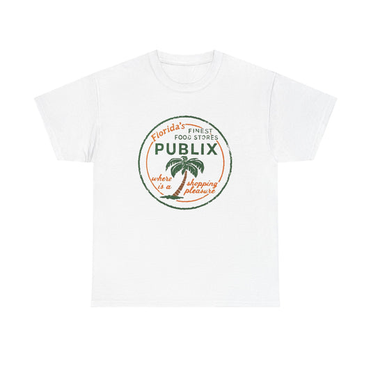 Publix Florida Vintage Graphic T Shirt NEW Unisex Heavy Cotton Tee