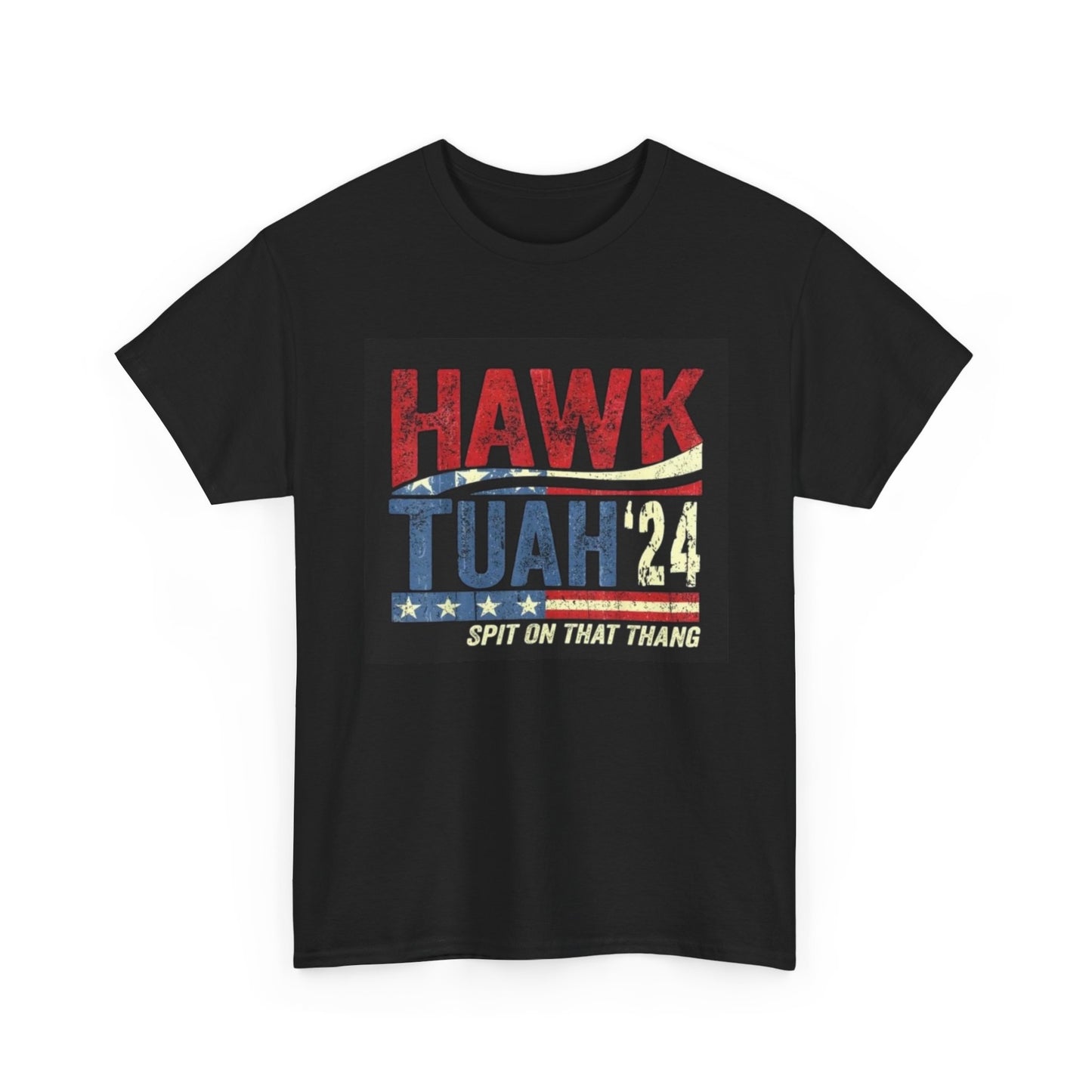 Hawk Tuah 2024 Spit On That Thang Funny Meme Gift Unisex Heavy Cotton Tee