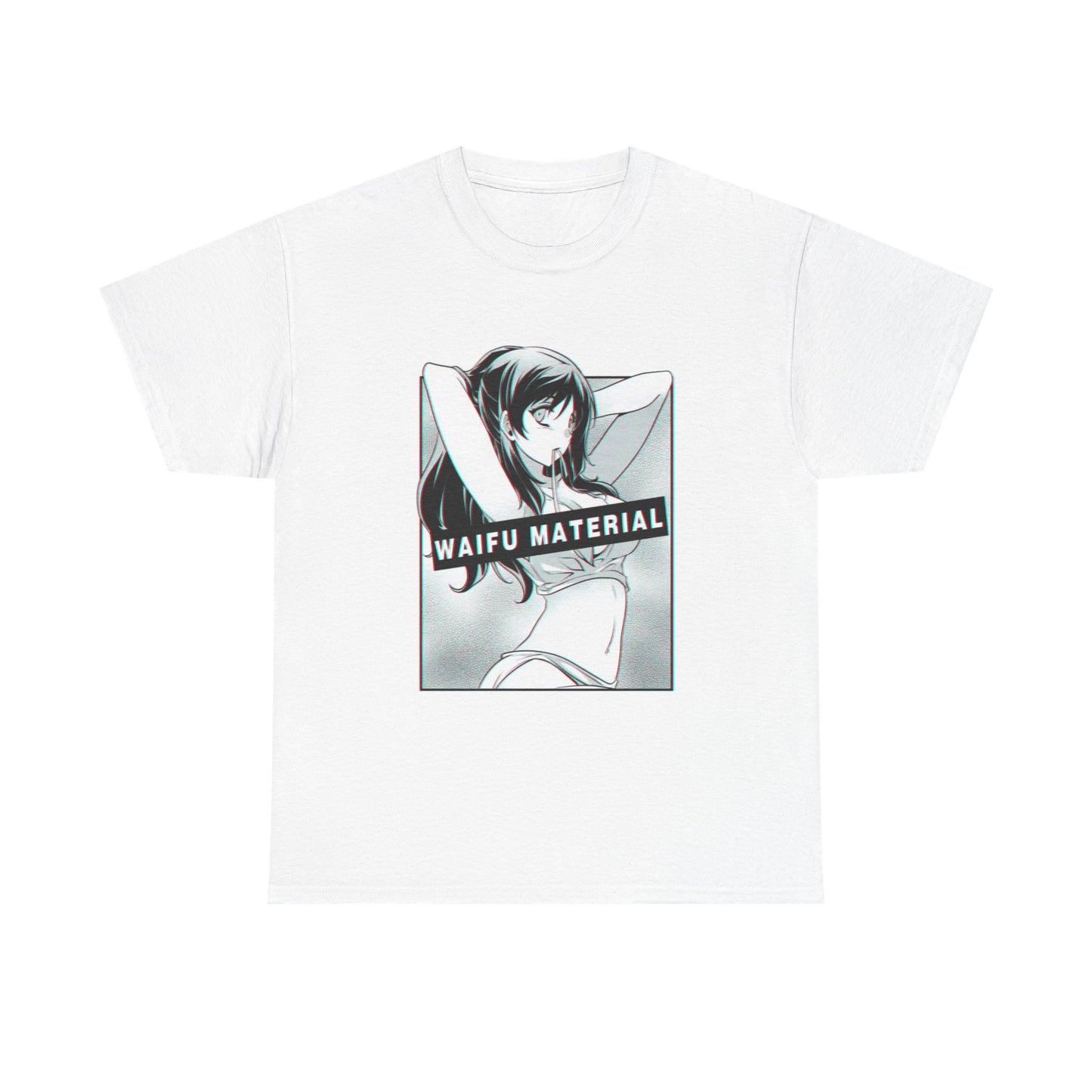 Waifu Material Hentai Tshirt Sexy anime Naturo Gamer Cartoon Unisex Heavy Cotton