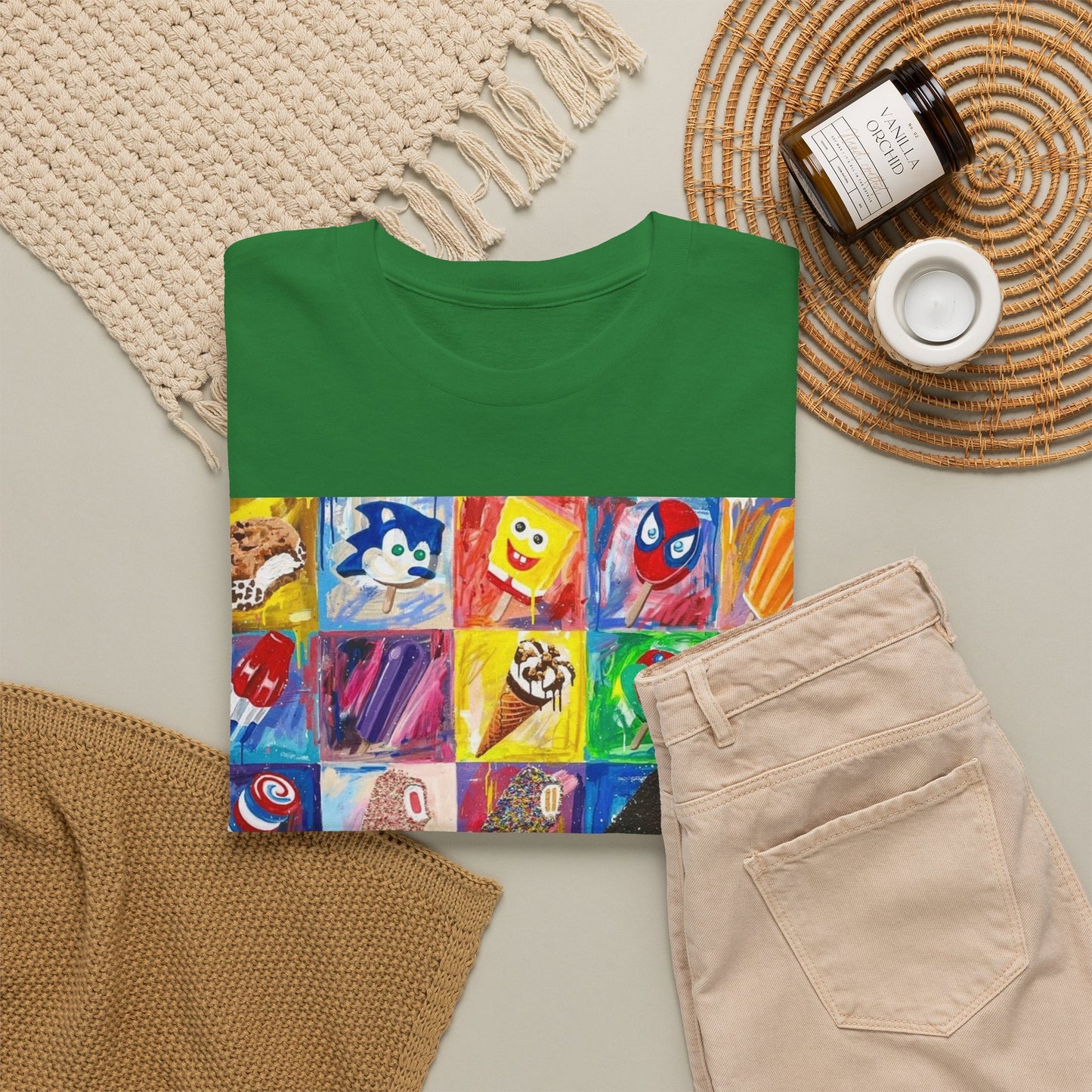 Ice Cream Menu Graphic T Shirt