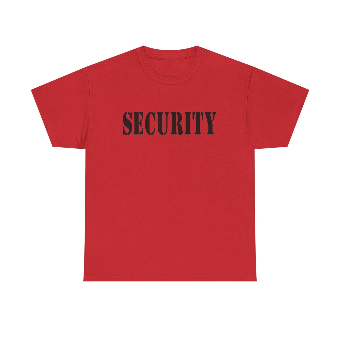 Security Graphic T Shirt Police Academy Uniform Funny Bar Unisex Heavy Cotton