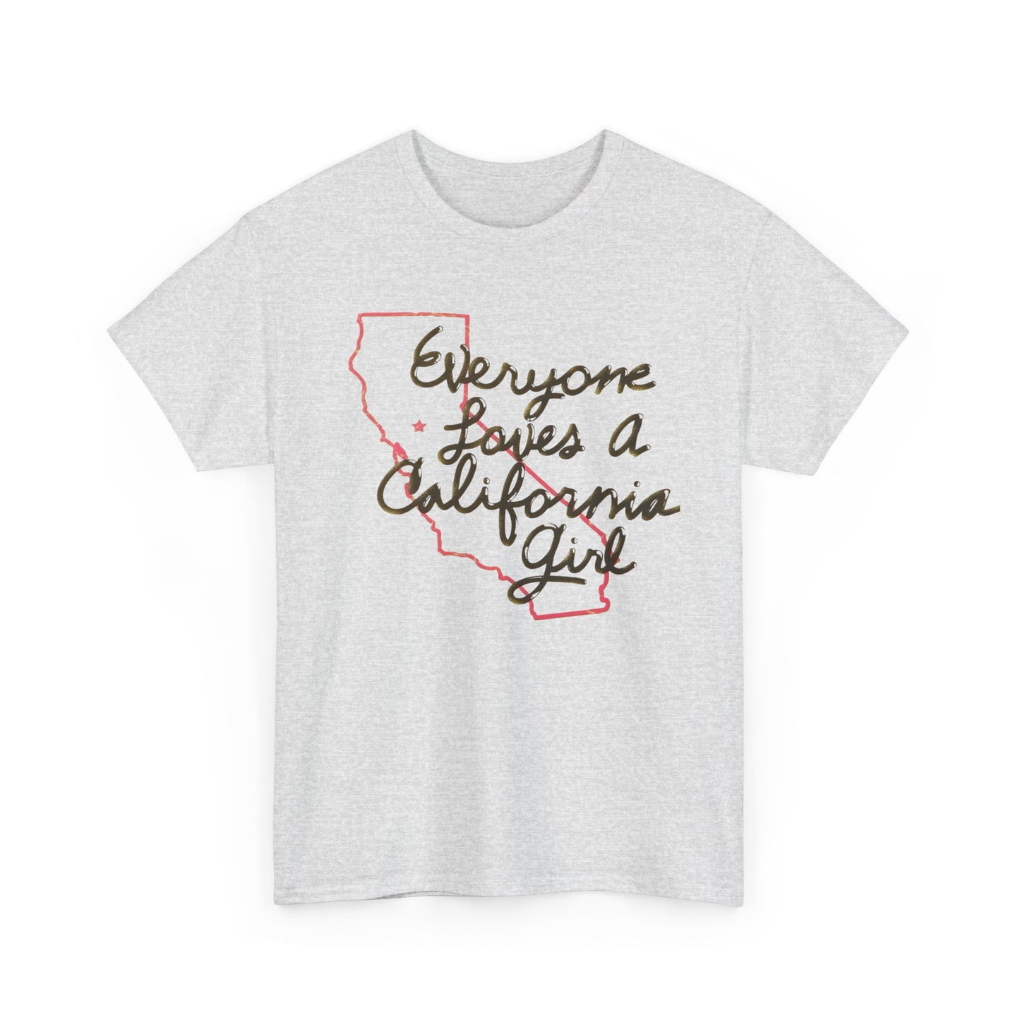 Everyone Loves A California Girl Retro Graphic T Shirt Unisex Heavy Cotton Tee