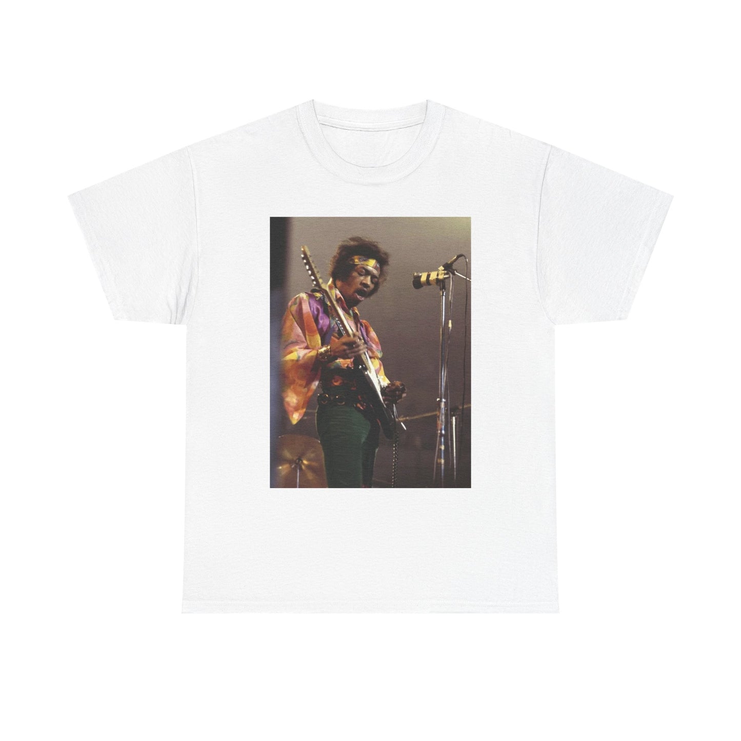 Jimi Hendrix Graphic T Shirt 70s Rock Retro Trippy Vintage Unisex Heavy Cotton