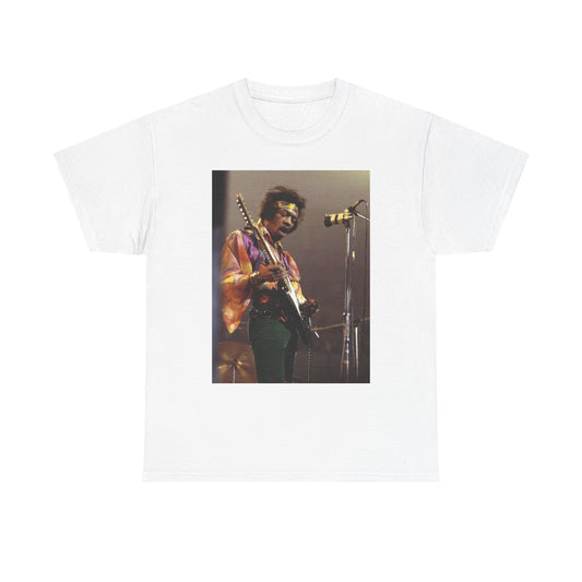 Jimi Hendrix Graphic T Shirt 70s Rock Retro Trippy Vintage Unisex Heavy Cotton