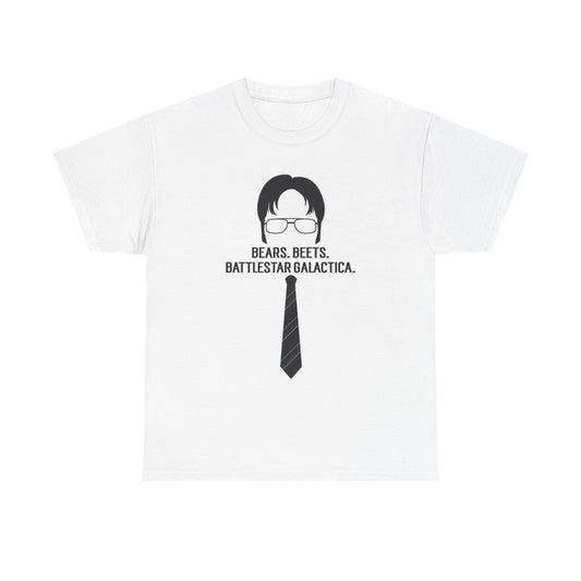 Dwight Schrute Graphic T Shirt Funny The Office Unisex Heavy Cotton Tee