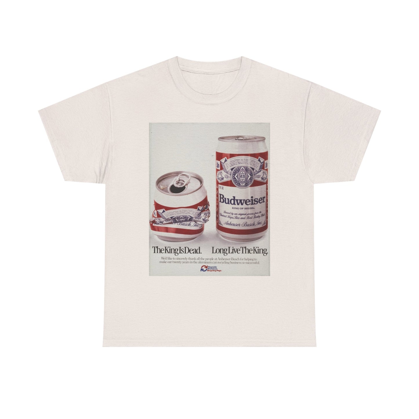 King Of Beers Poster Retro T Shirt Unisex Heavy Cotton Tee Gift