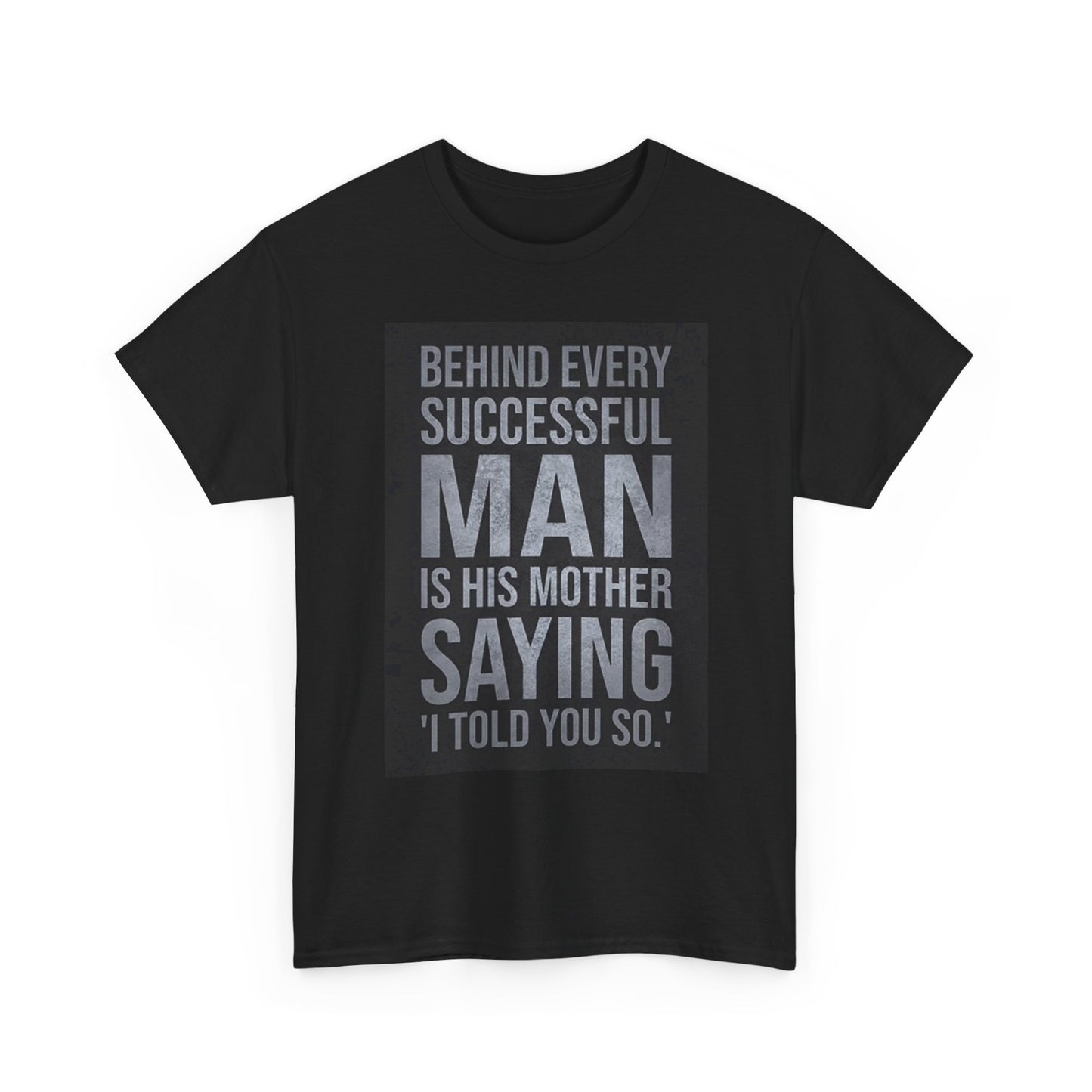 Funny Mom Son Graphic T Shirt Comedy Jokes Humor Unisex Heavy Cotton Tee