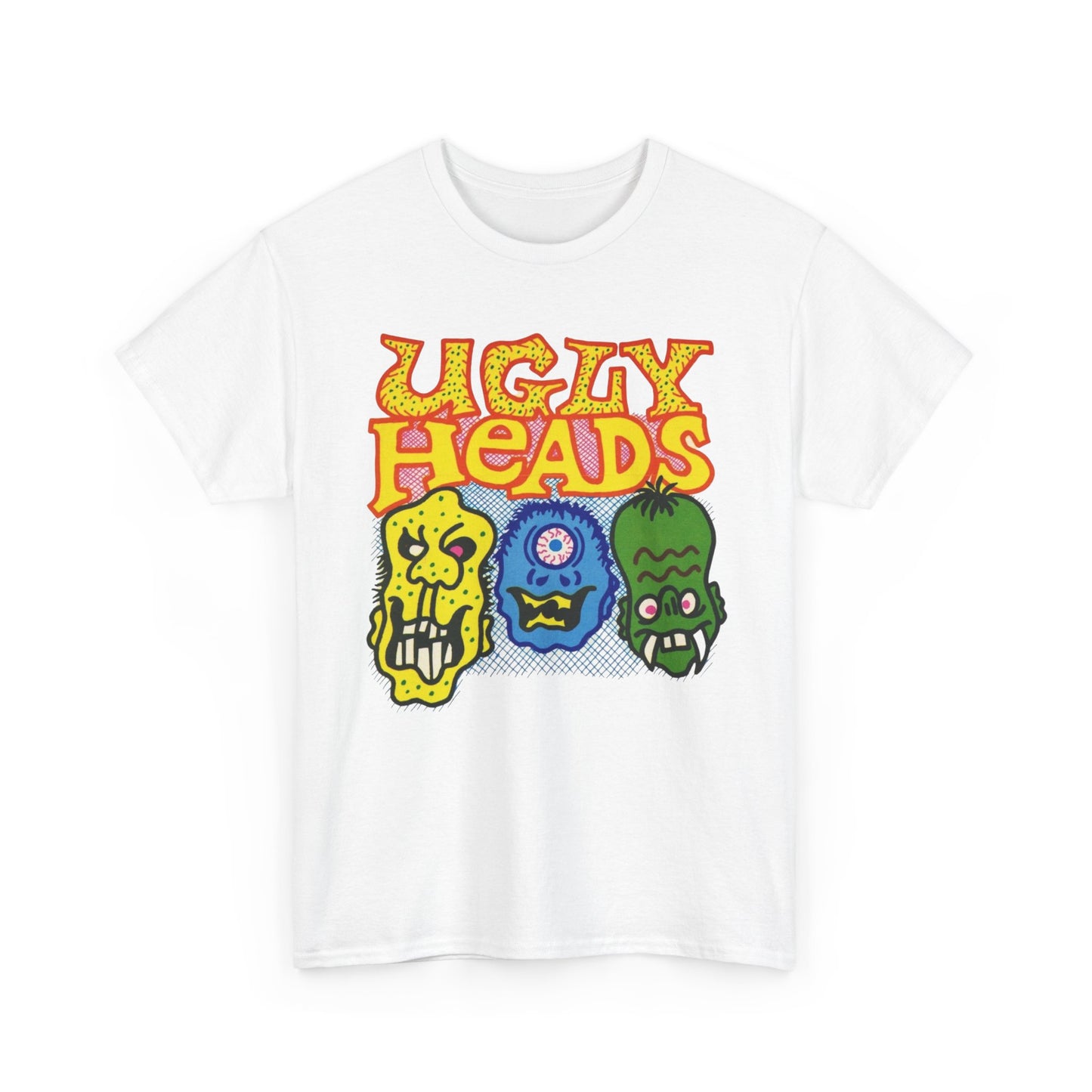 Ugly Heads Vintage 90's Kids Graphic T Shirt Unisex Heavy Cotton Tee