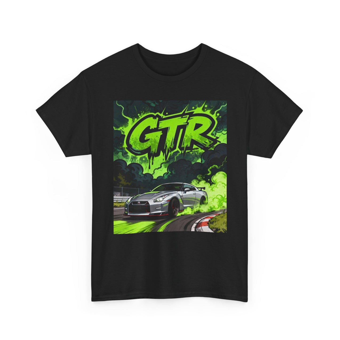Nissan GTR Poster Graphic T Shirt Adult NEW Unisex Heavy Cotton Tee