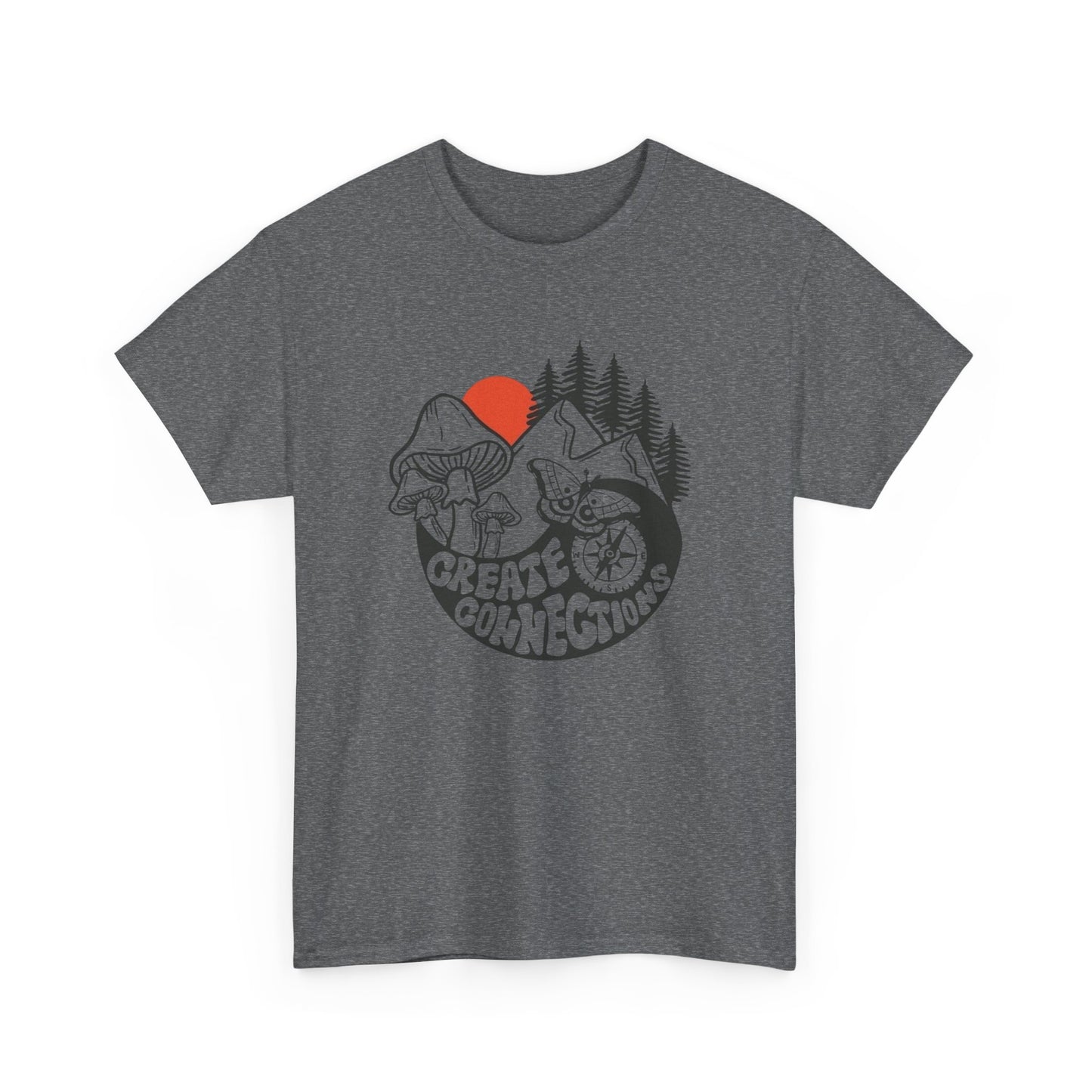 Create Connections Graphic T Shirt Unisex Heavy Cotton Tee