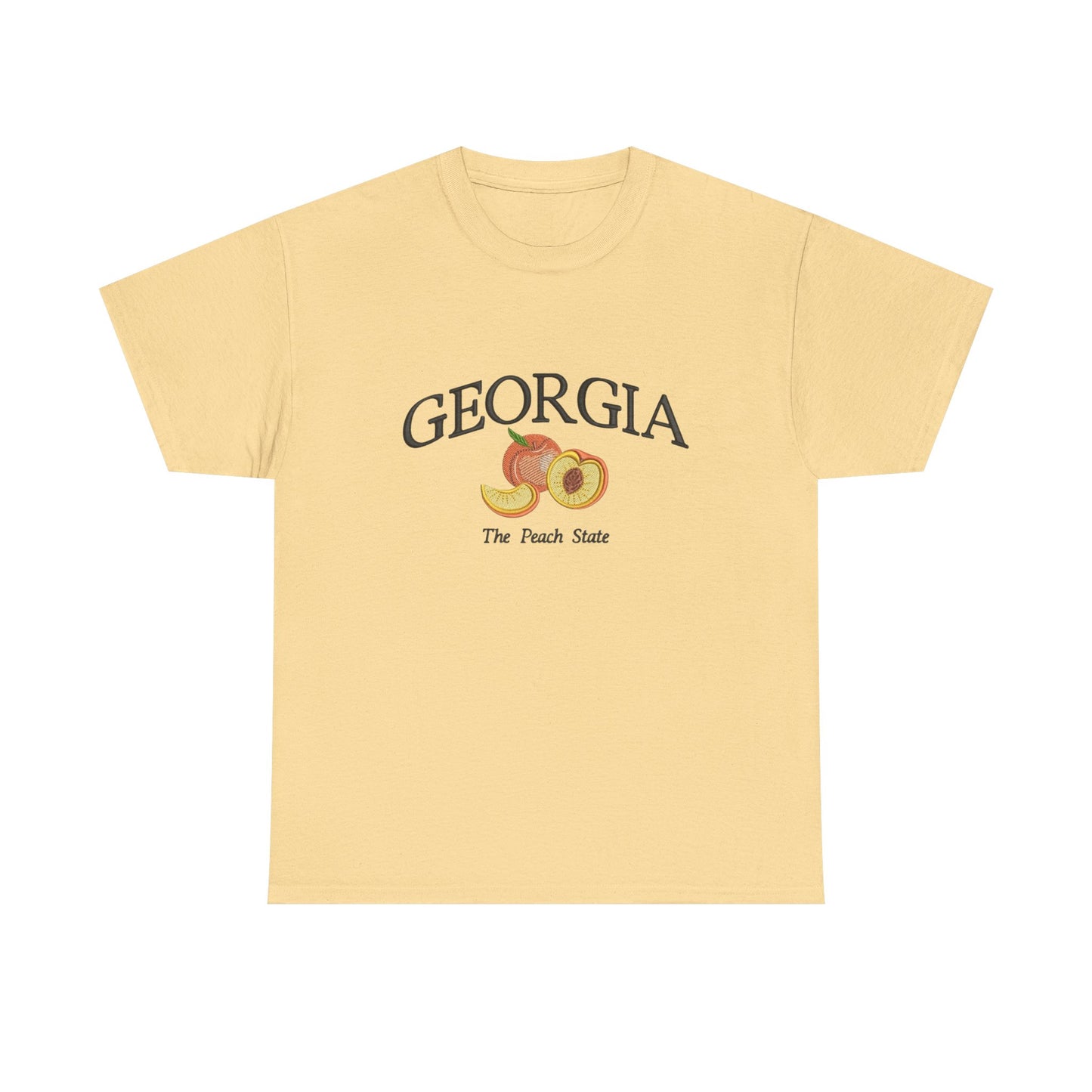 Georgia The Peach State Graphic T Shirt NEW Unisex Heavy Cotton Tee