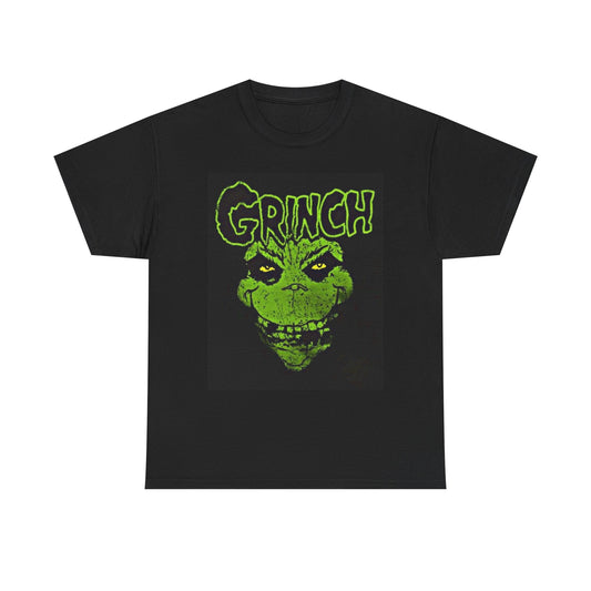 Grinch Graphic T Shirt Christmas Santa Holidays Unisex Heavy Cotton Tee