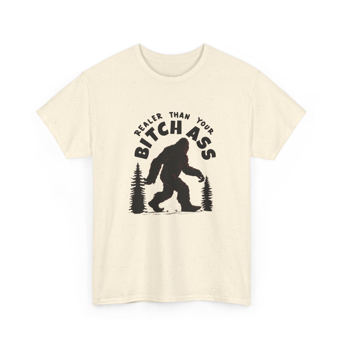 Funny Sasquatch Graphic T Shirt Unisex Heavy Cotton Tee