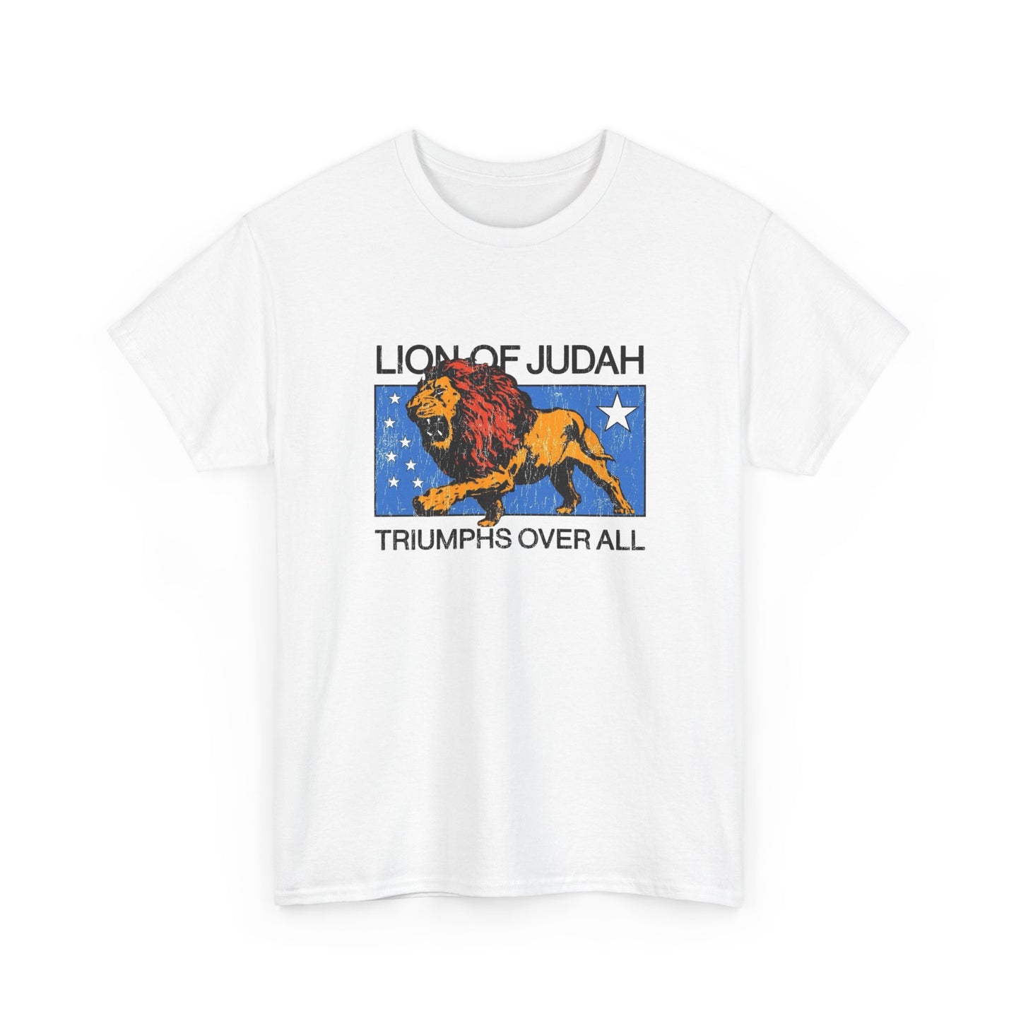 Lion Of Judah Graphic T Shirt NEW Unisex Heavy Cotton Tee