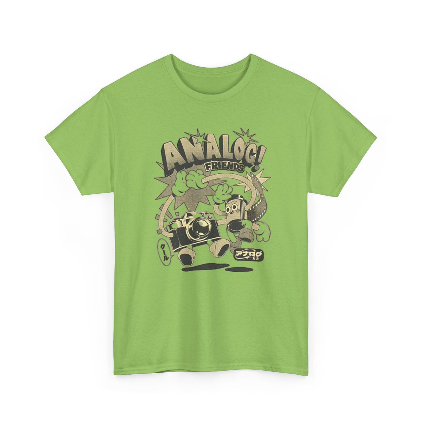 Analog Friends T Shirt Retro Photo Unisex Heavy Cotton Tee