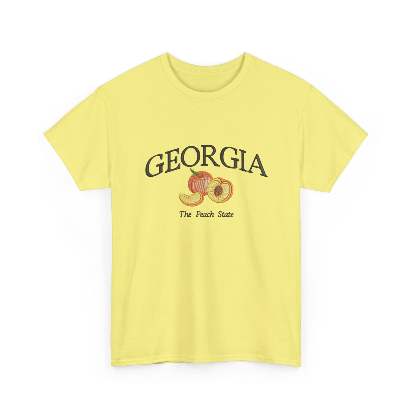 Georgia The Peach State Graphic T Shirt NEW Unisex Heavy Cotton Tee