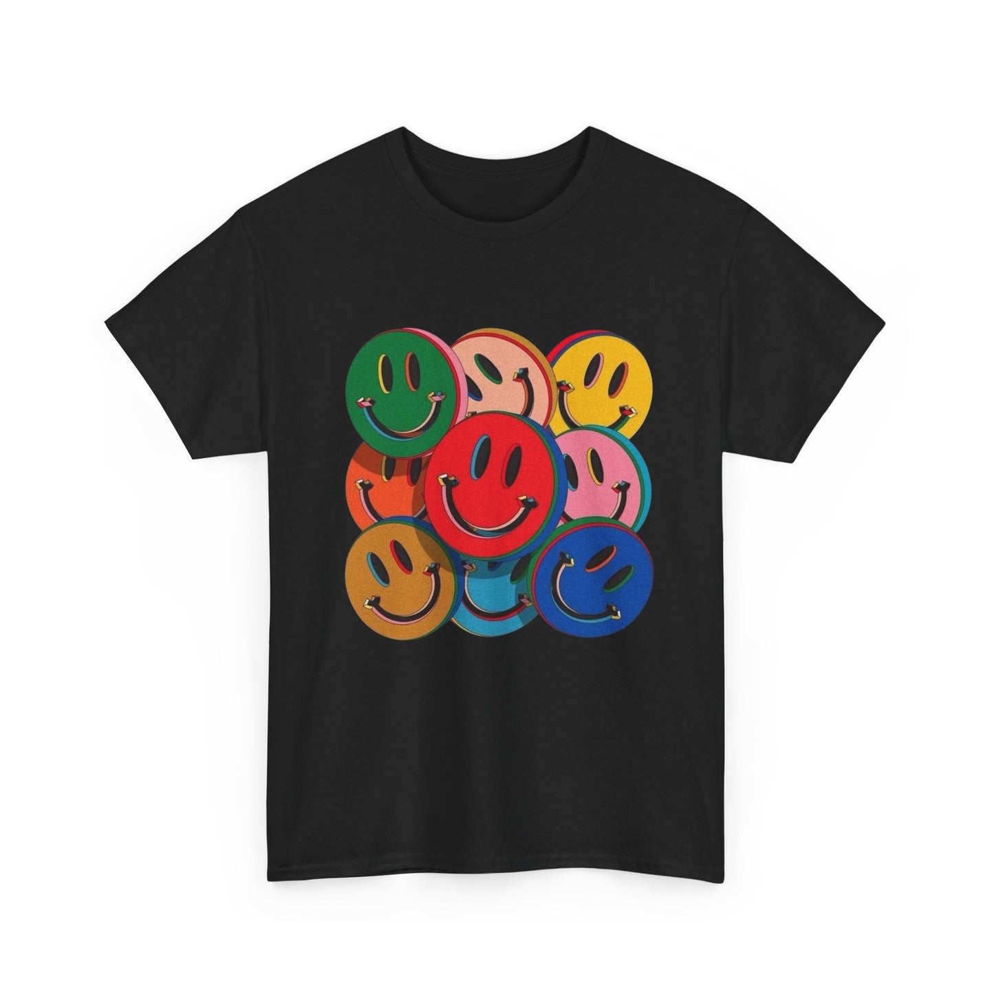 Smiley Faces Graphic T Shirt NEW Adult Tee