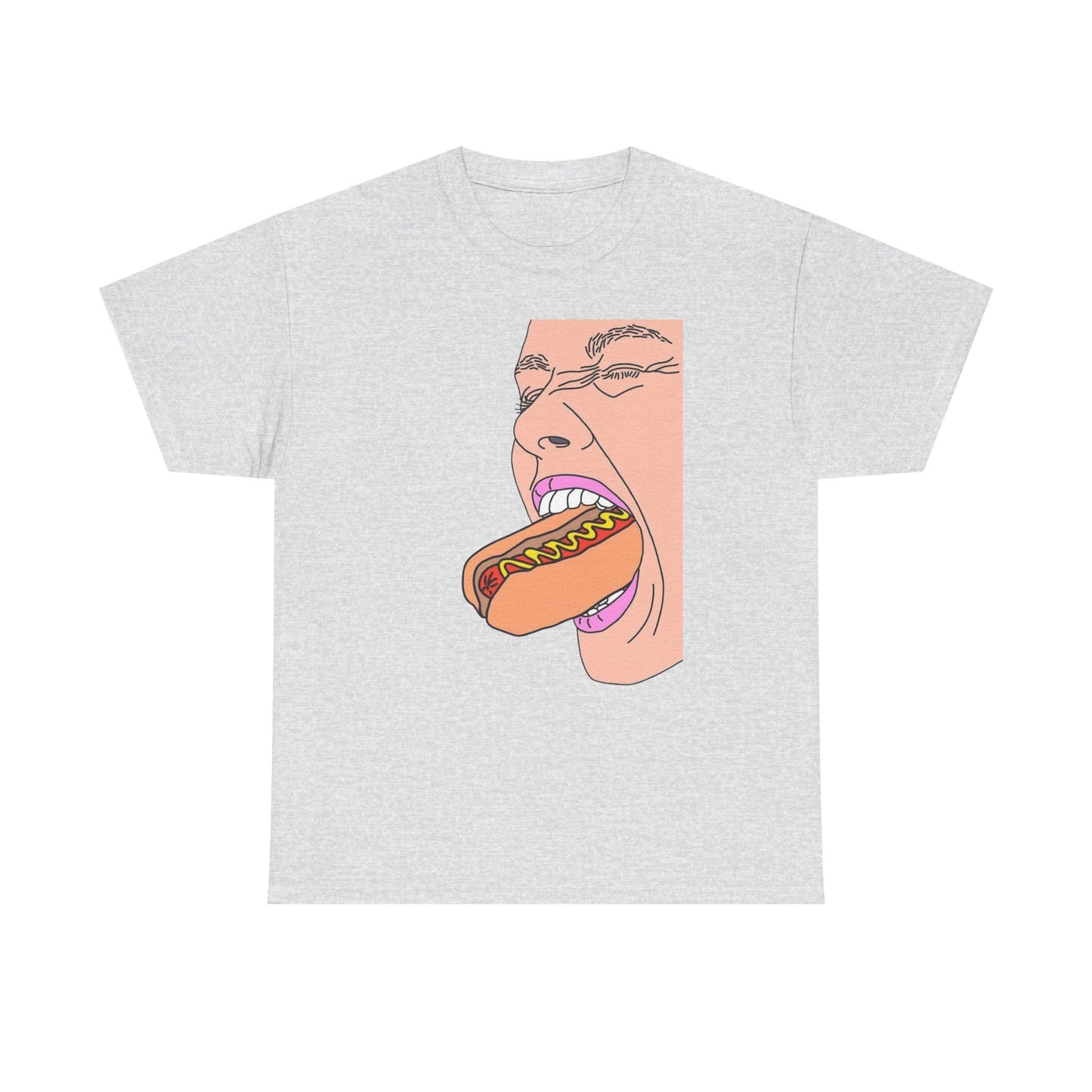 Funny Hot Dog Glizzy T Shirt Unisex Heavy Cotton Tee