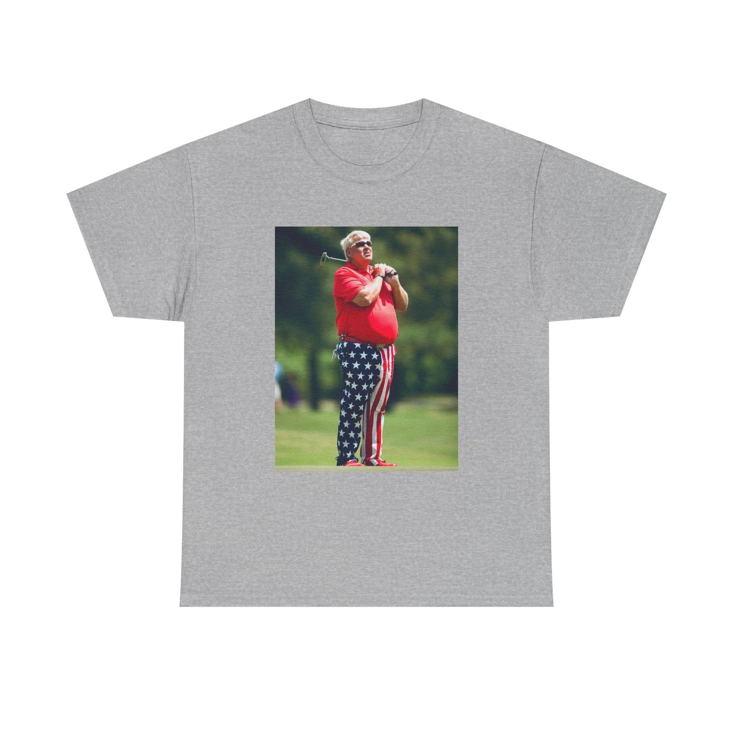 John Daly Tshirt Golf American Flag Masters Tiger woods Unisex Heavy Cotton Tee