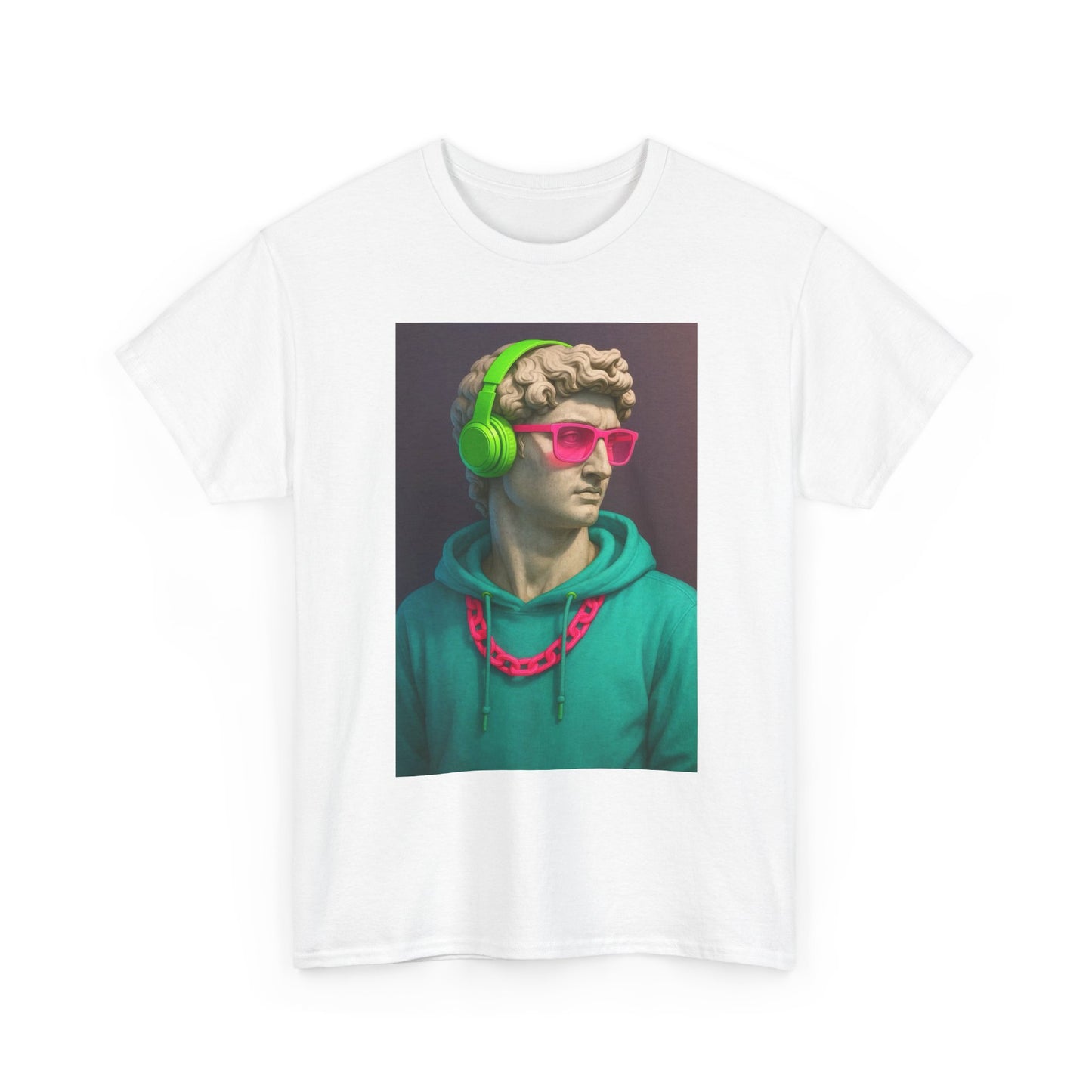 Statue Of David Graphic T Shirt Funny Unisex Heavy Cotton Tee