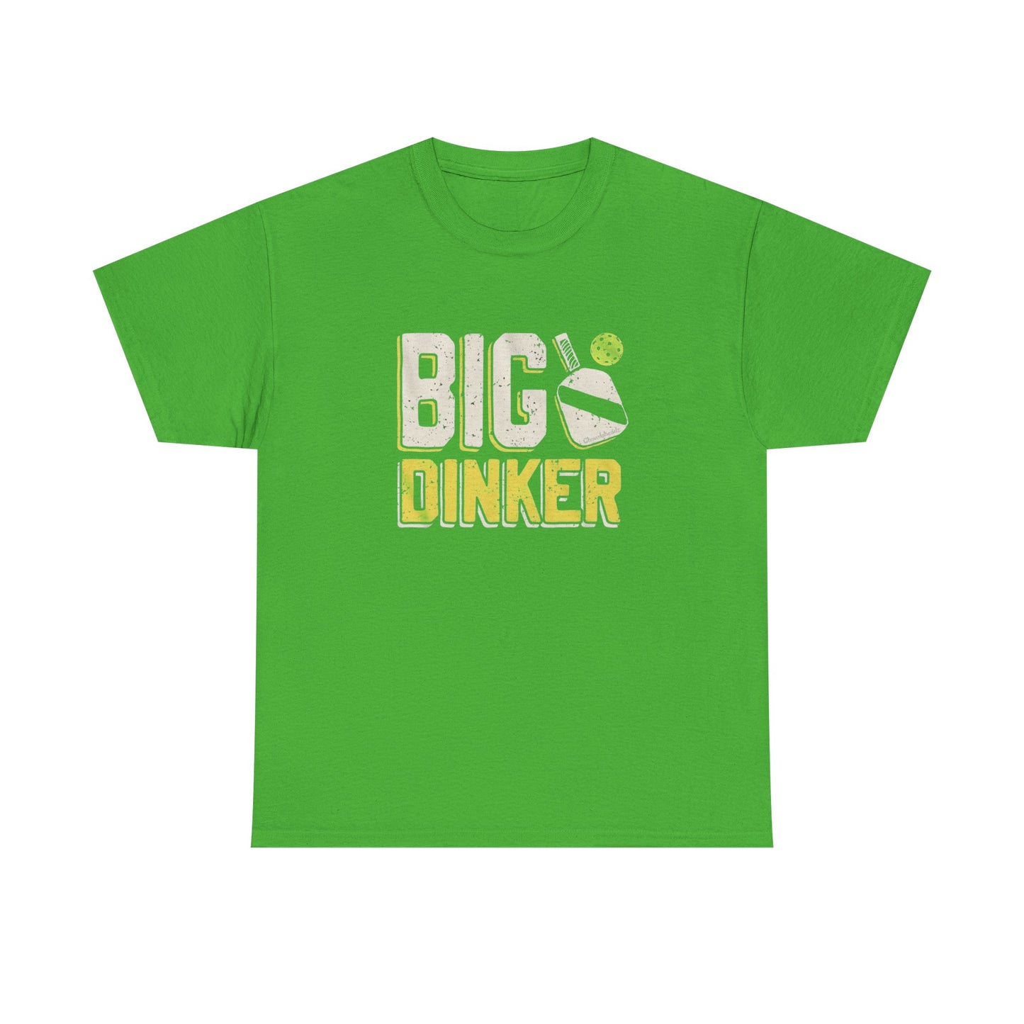 Big Dinker Pickle Ball Graphic T Shirt NEW Unisex Heavy Cotton Tee