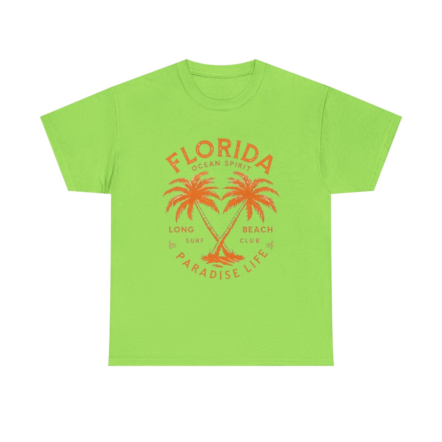 Florida Paradise Live Graphic T Shirt NEW Unisex Heavy Cotton Tee