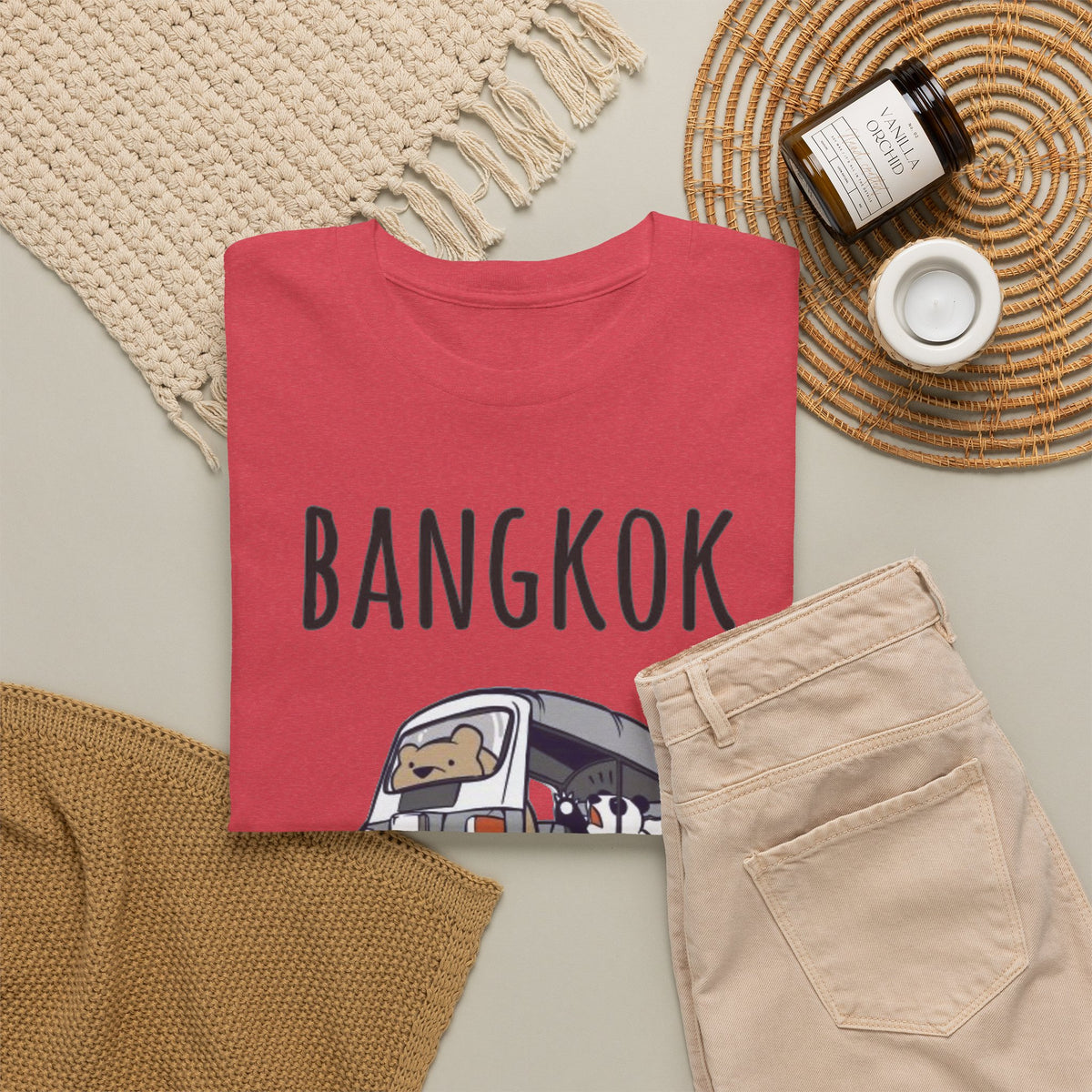 Bangkok Is Calling Tuk Tuk T-Shirt Men's Graphic Tee Thailand