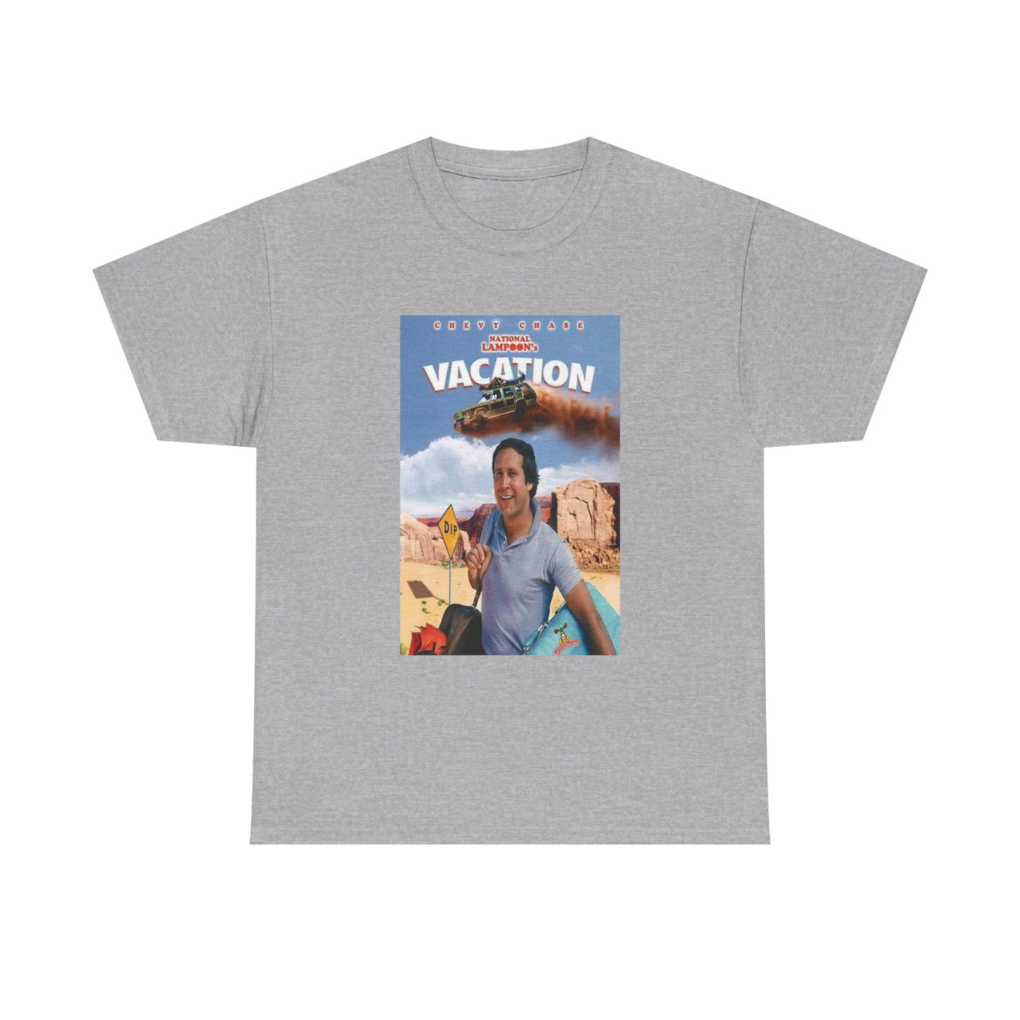 Vegas Vacation Tshirt Retro Movie Poster Chevy Chase Unisex Heavy Cotton Tee