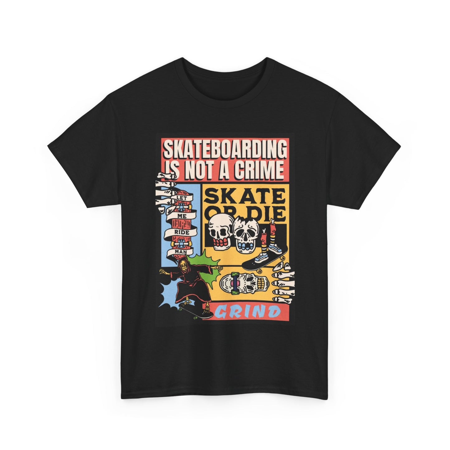 SkateBoarding Is not A Crime Tshirt Vintage Skate Graphic SB Retro Unisex Rare