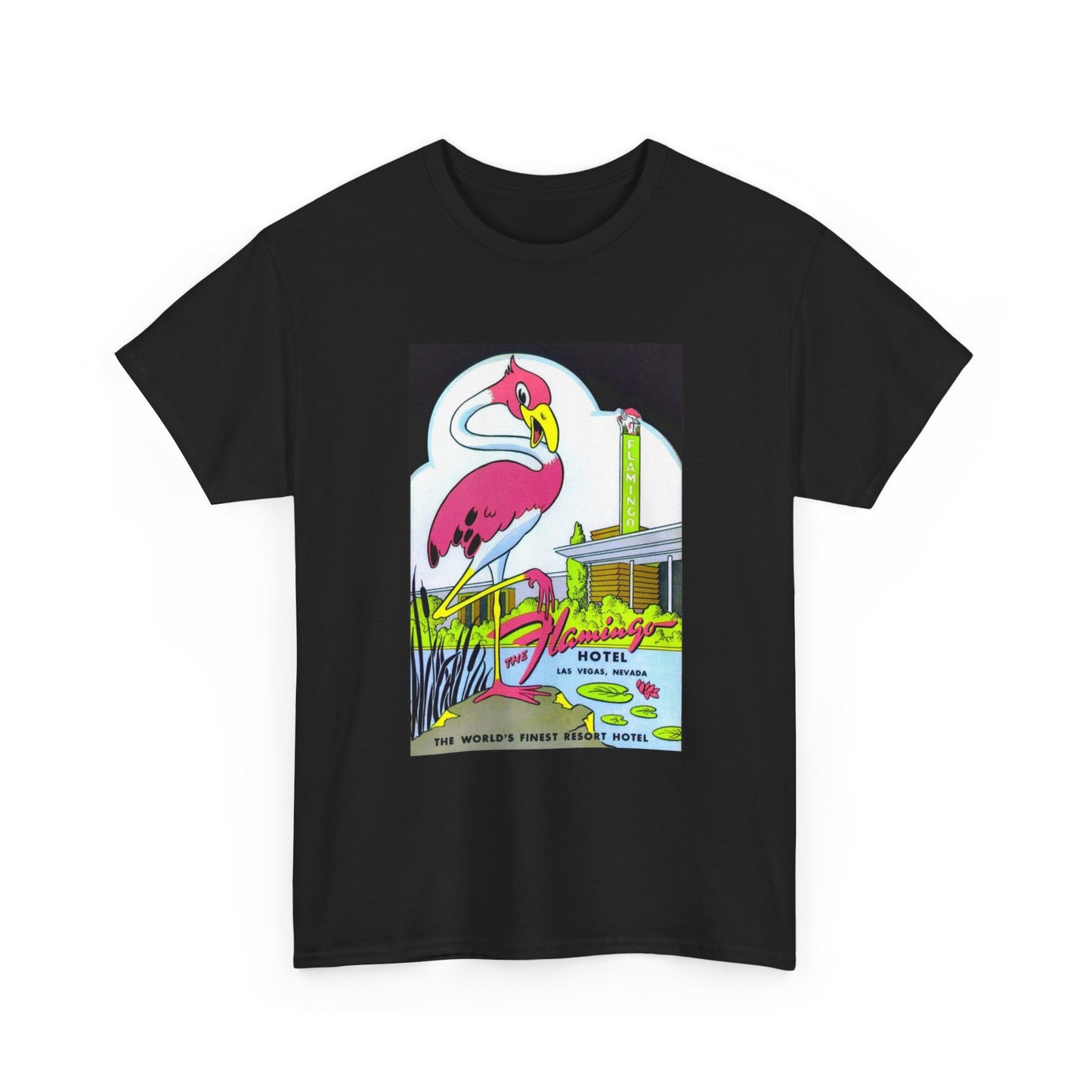 The Flamingo Tshirt Vintage Las Vegas Casino Strip Retro Unisex Heavy Cotton 3
