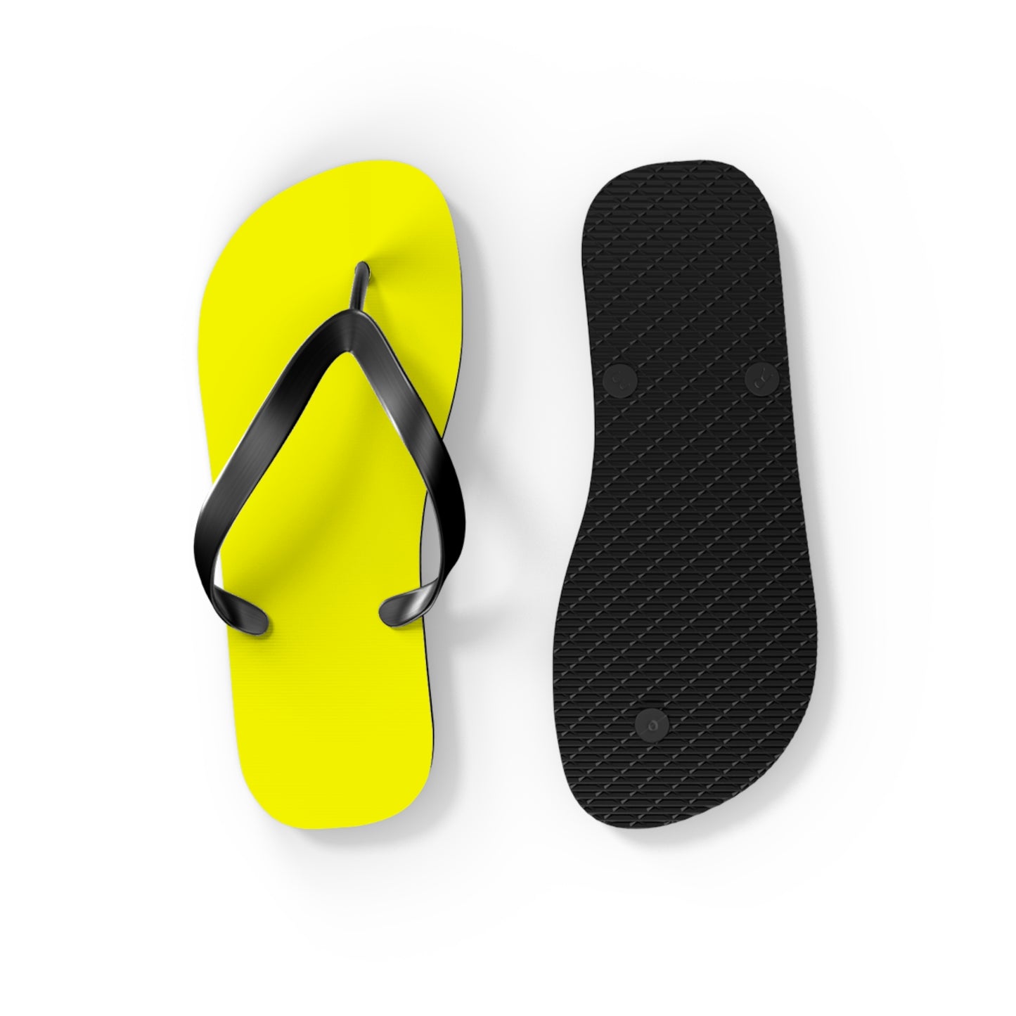 Bright Yellow Flip Flops, Sandals Slides, Summer Footwear, Brand New