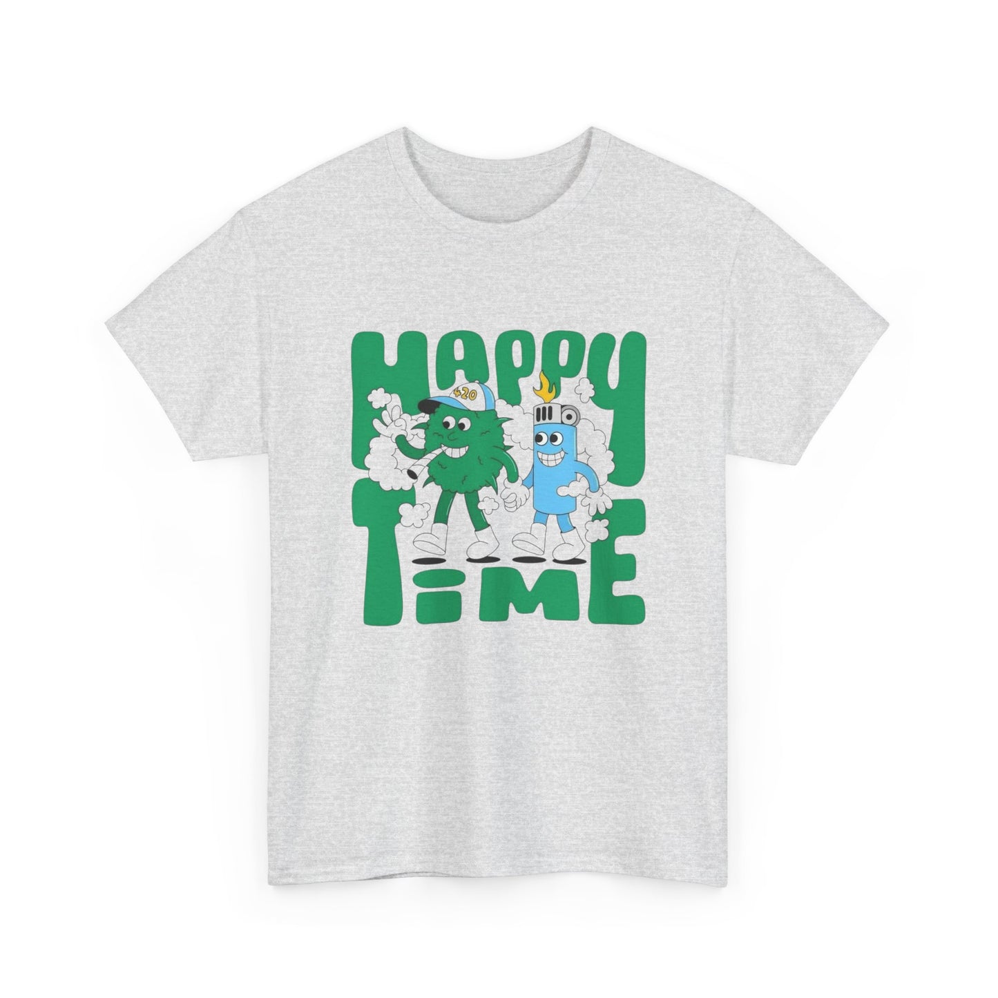 Happy Time Best Buds Graphic T Shirt Unisex Heavy Cotton Tee Gift