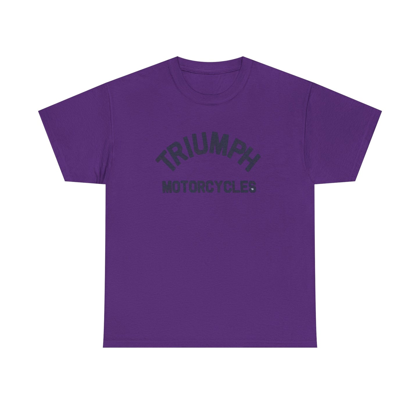 Triumph Motorcycles Tshirt Vintage Logo Classic Fit Unisex Heavy Cotton Tee