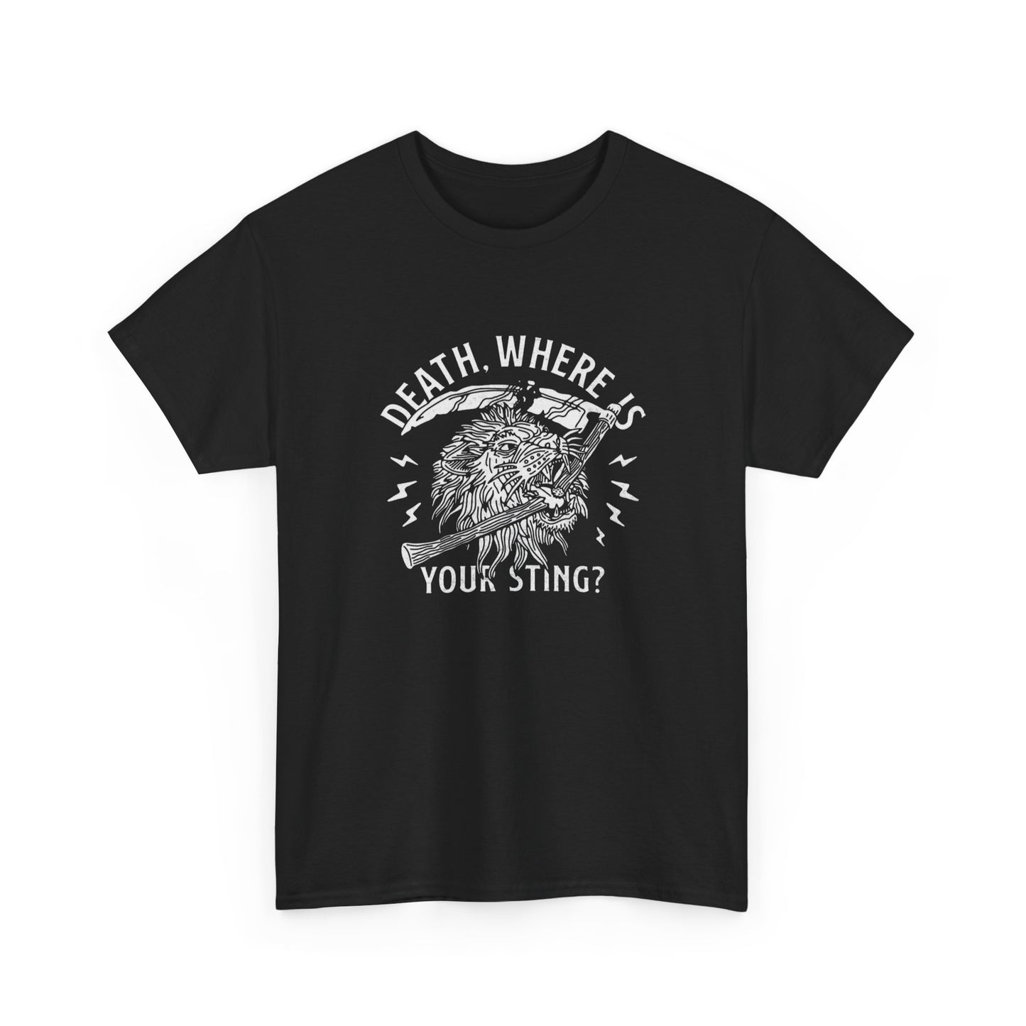 Death Where Is Your Sting Graphic T Shirt NEW ADULT TEE VINTAGE