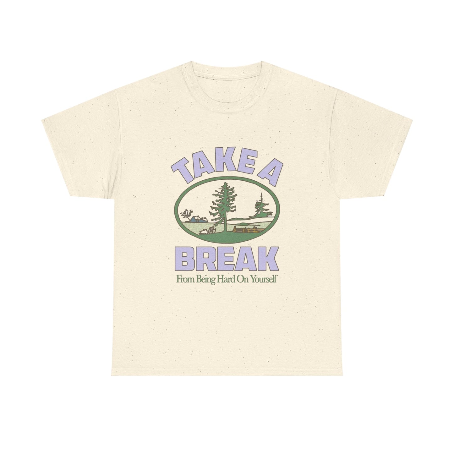 Nature Calls Take A Break Graphic T Shirt Heavy Cotton Tee NEW ADULT UNISEX
