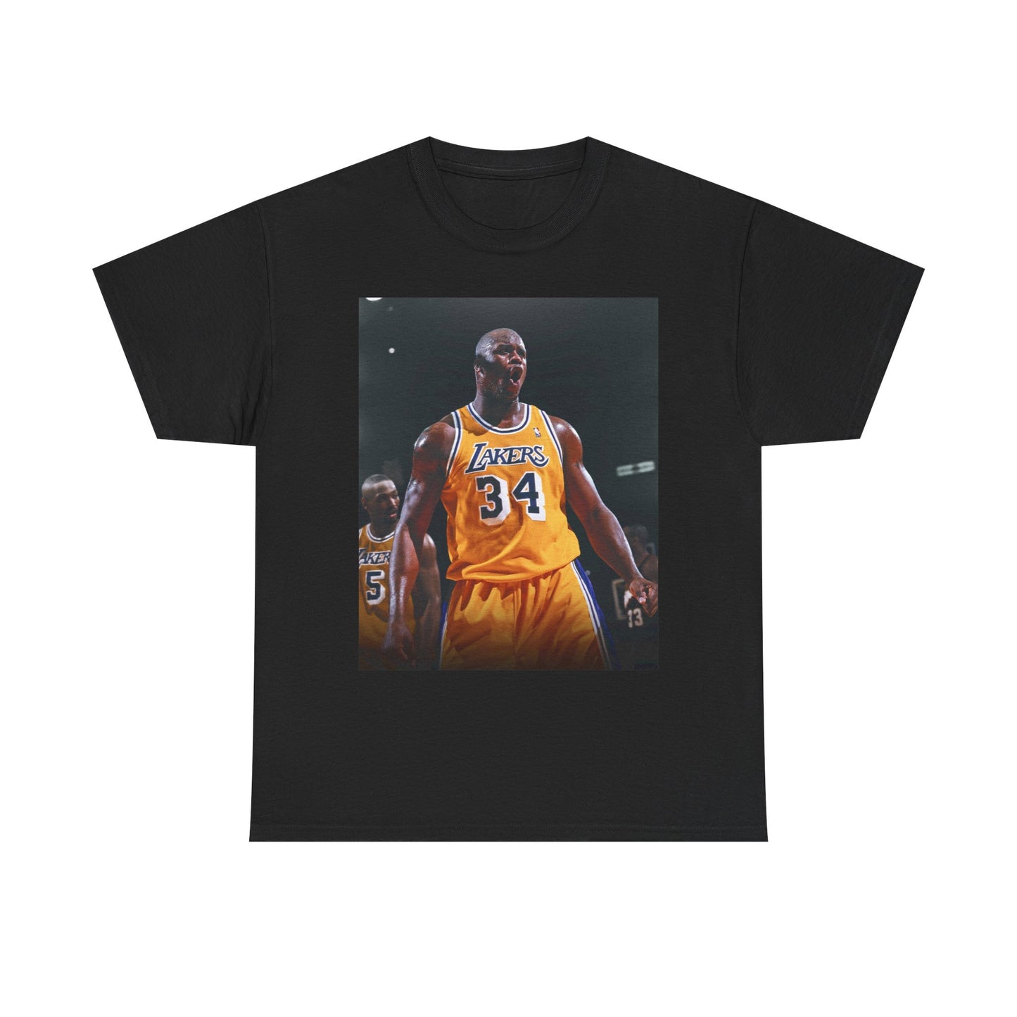 Shaq Vintage Graphic T Shirt Retro Lakers Unisex Heavy Cotton Tee