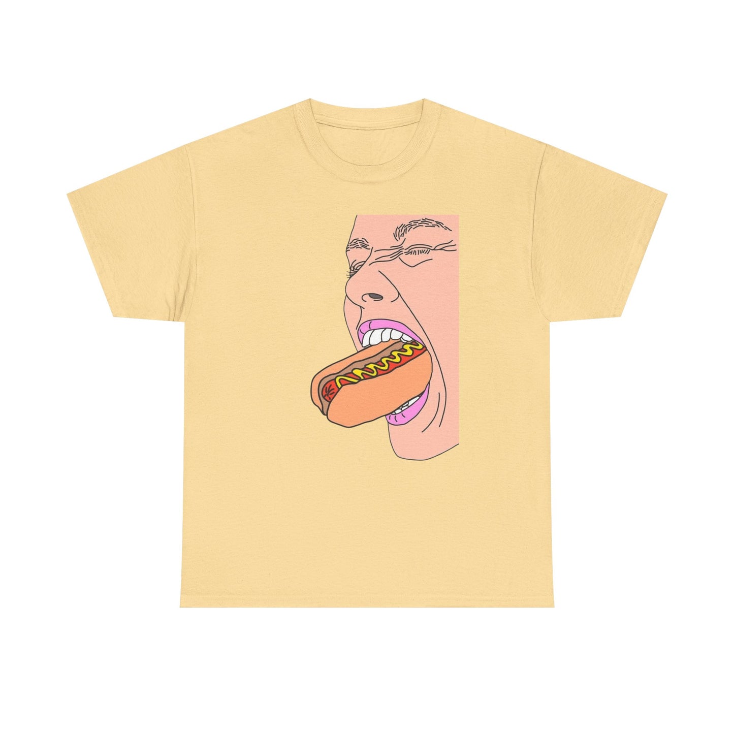 Funny Hot Dog Glizzy T Shirt Unisex Heavy Cotton Tee