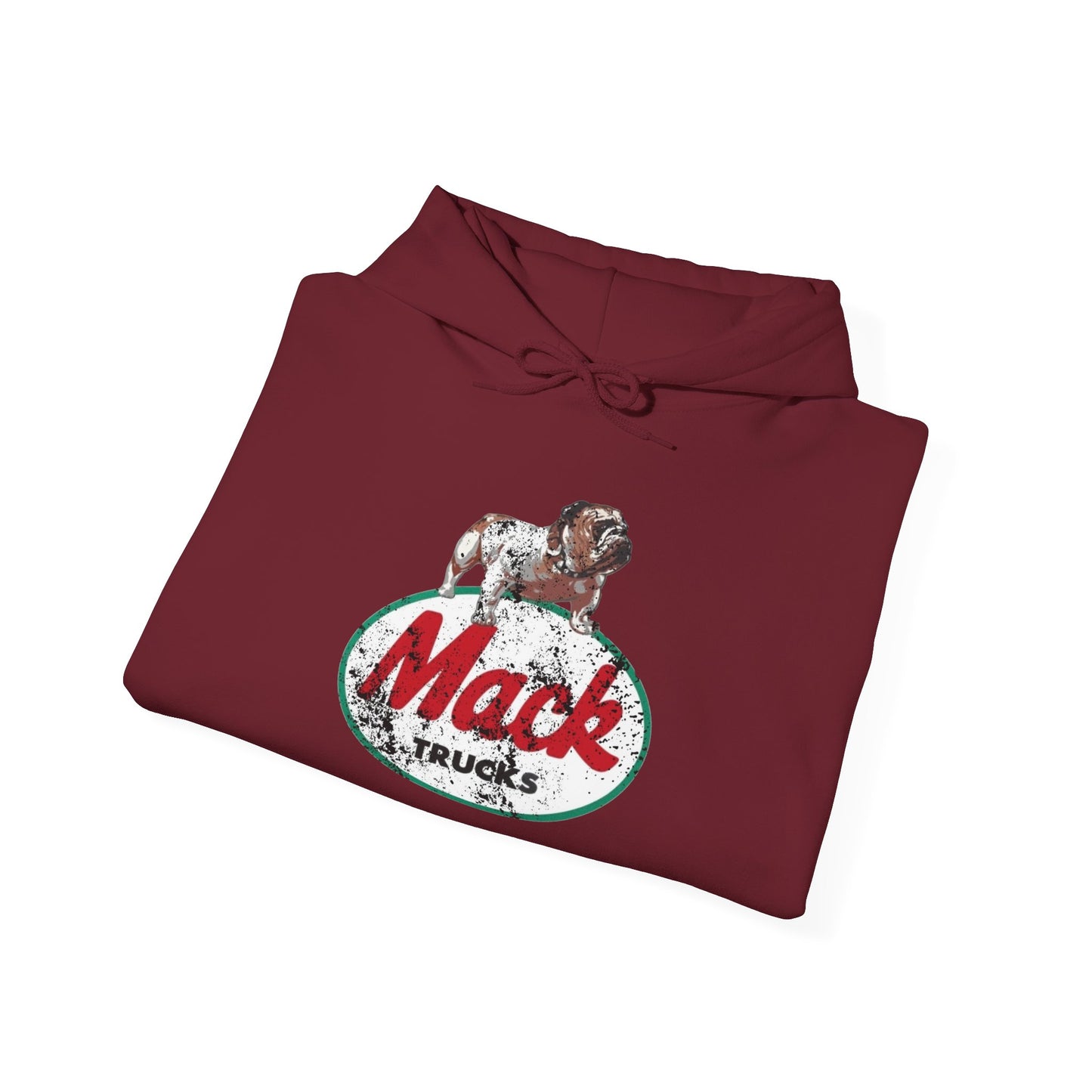 Mack Trucks Vintage Bulldog Graphic Hoodie Unisex Heavy Blend™ Hooded Sweatshirt
