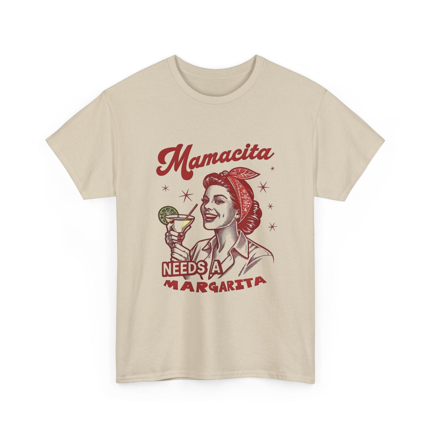 Mamacita Needs A Margarita Funny Graphic T Shirt NEW Unisex Heavy Cotton Tee