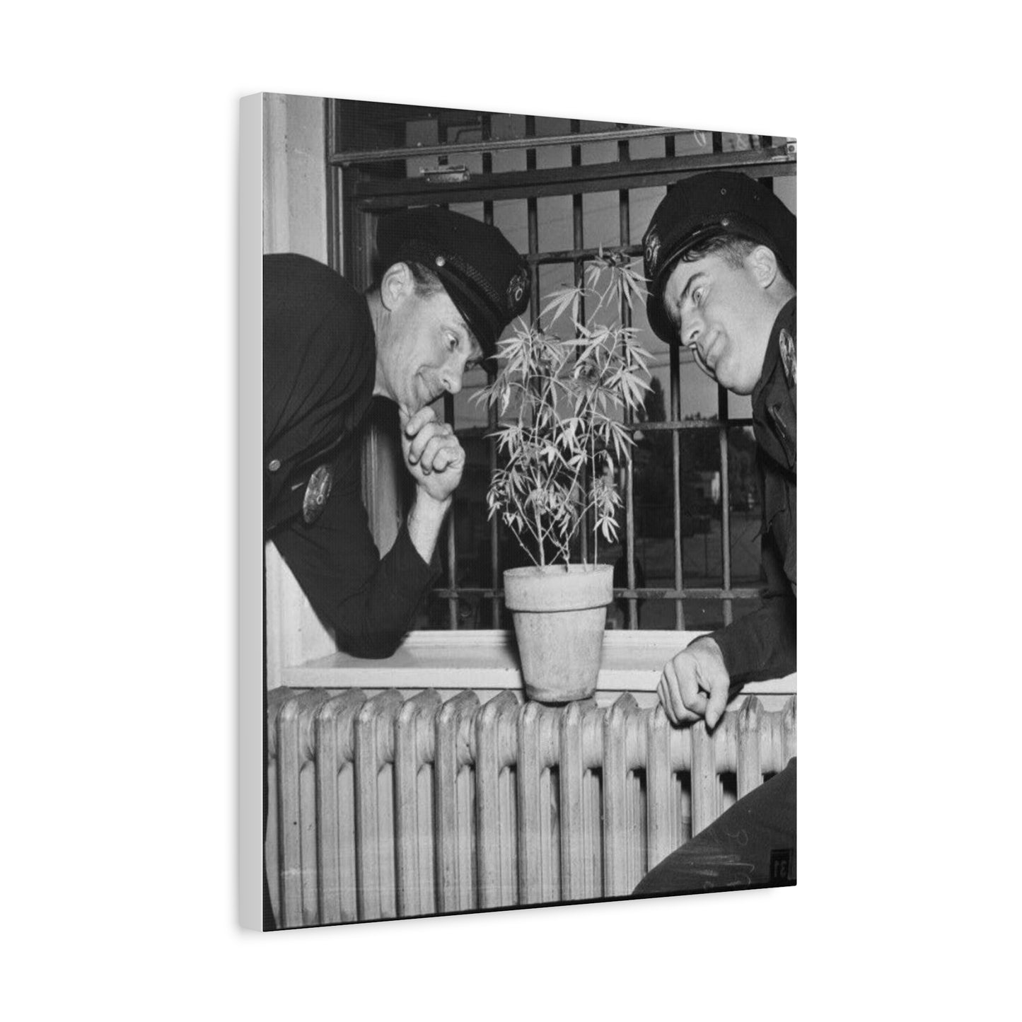 Reefer Madness Vintage Photo Weed Police Funny Matte Canvas, Stretched, 1.25"