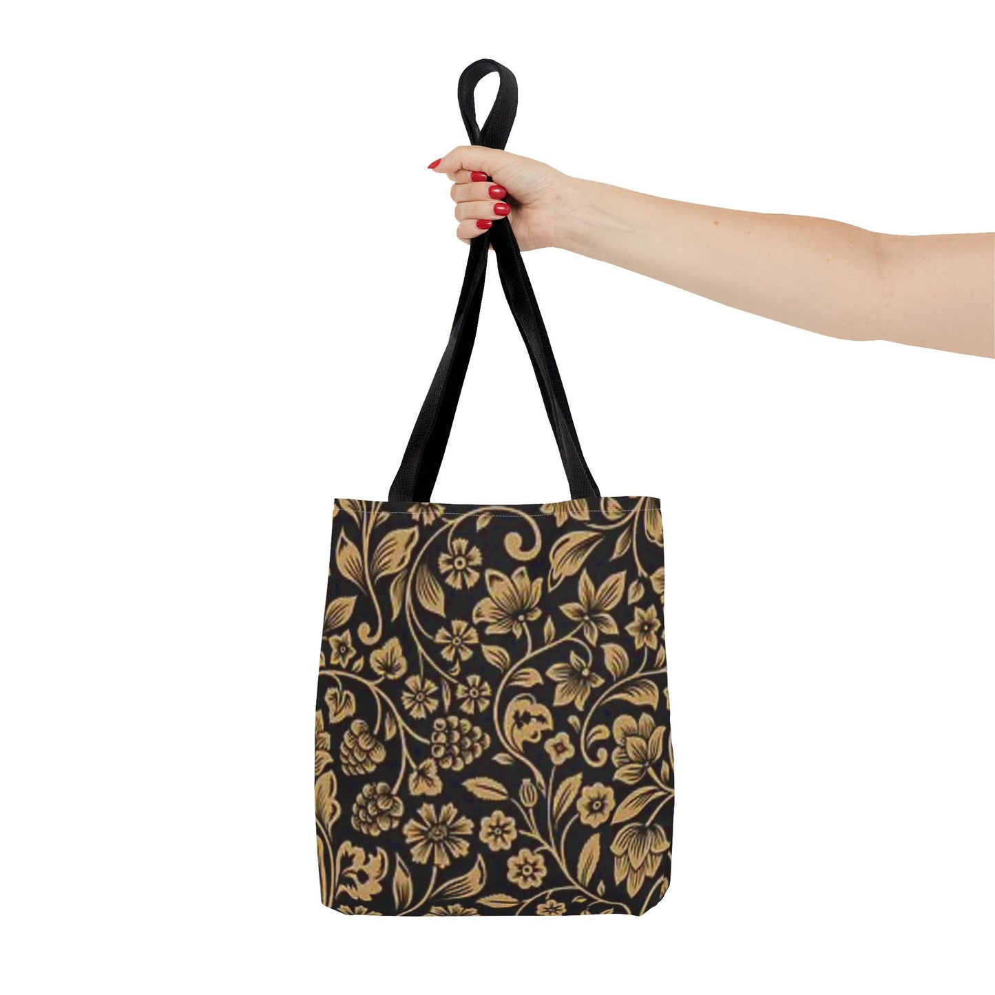 Gold Flowers Multi Color BRAND NEW MODERN Tote Bag (AOP)