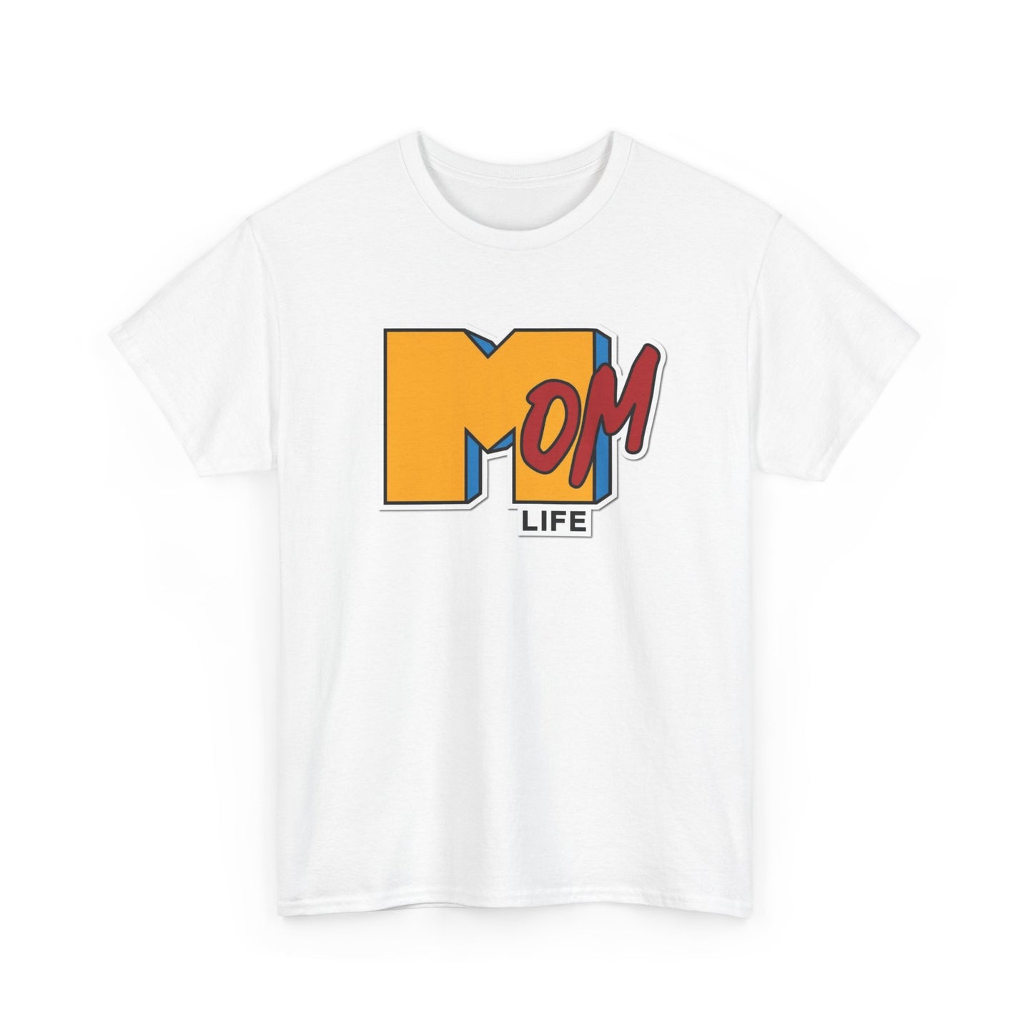 MTV Mom Life Graphic T Shirt Funny Retro Unisex Heavy Cotton Tee